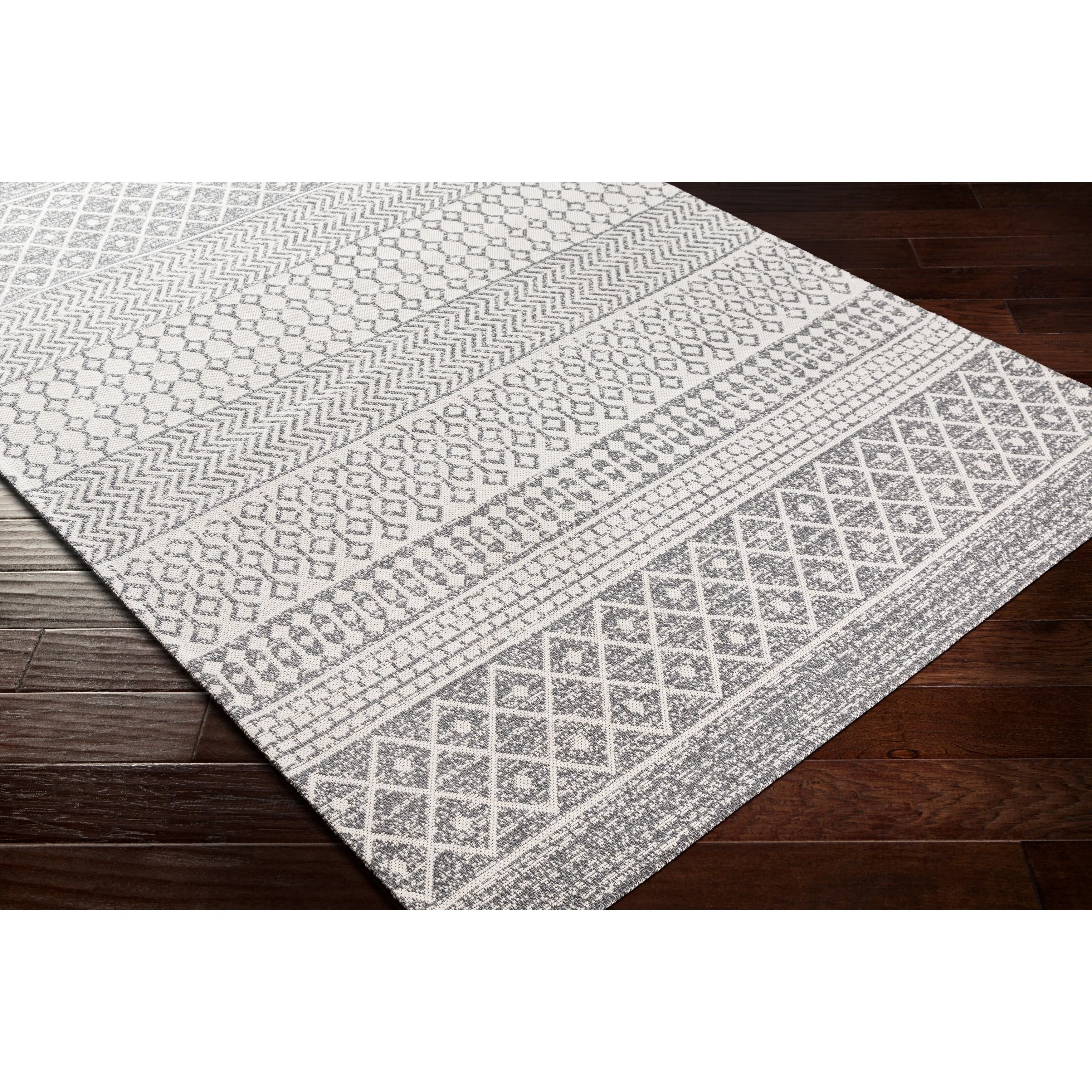 Livabliss Marbrey Moroccan Stripe Cotton Area Rug