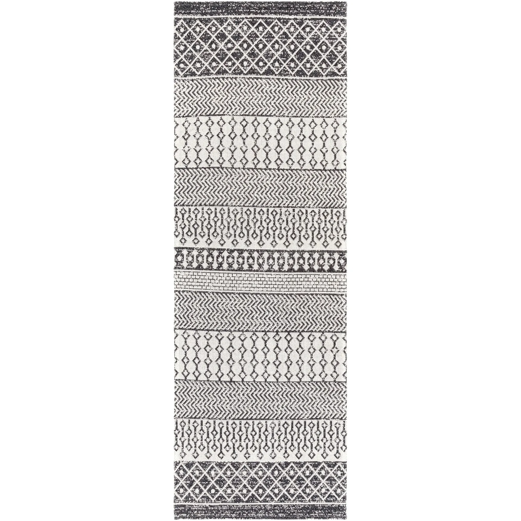 Livabliss Marbrey Moroccan Stripe Cotton Area Rug