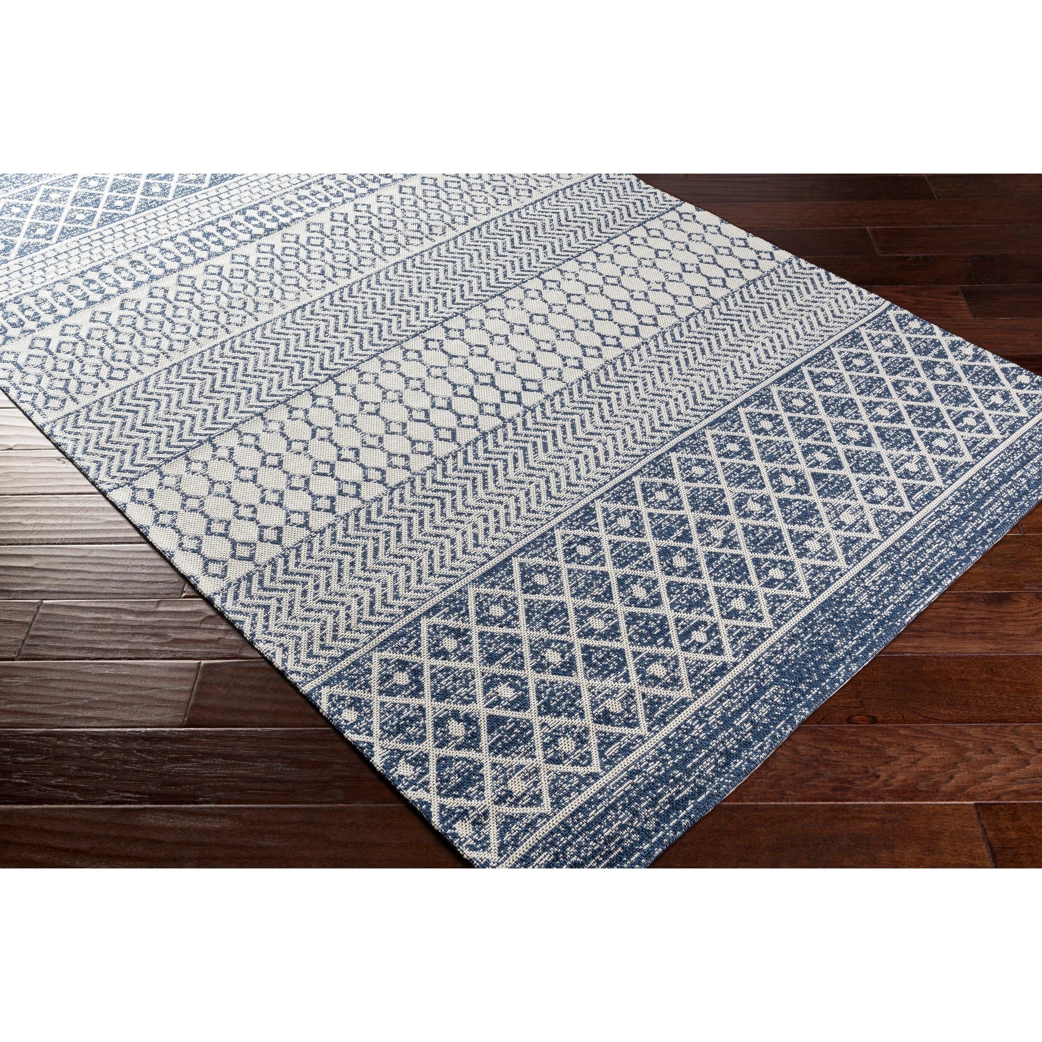 Livabliss Marbrey Moroccan Stripe Cotton Area Rug