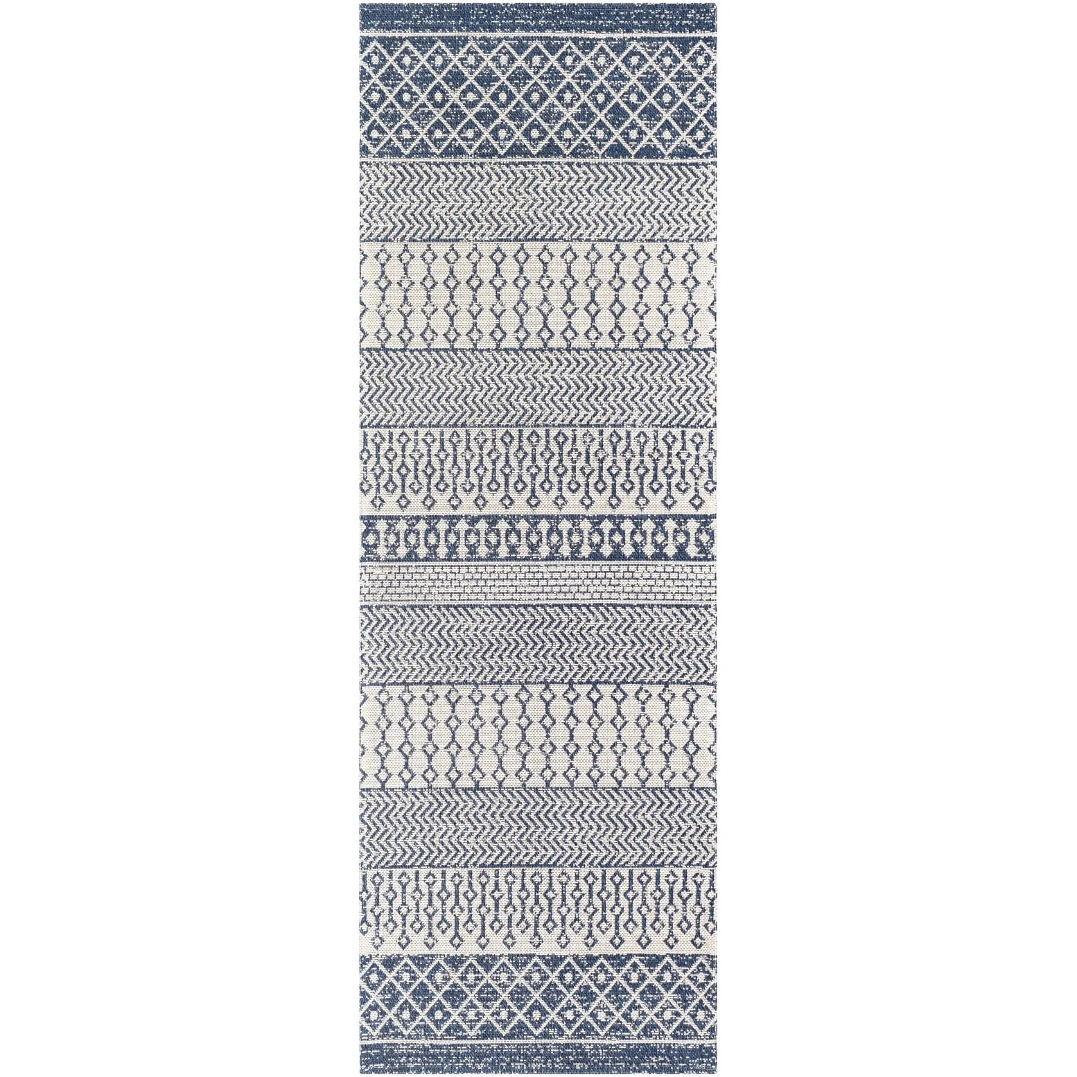 Livabliss Marbrey Moroccan Stripe Cotton Area Rug
