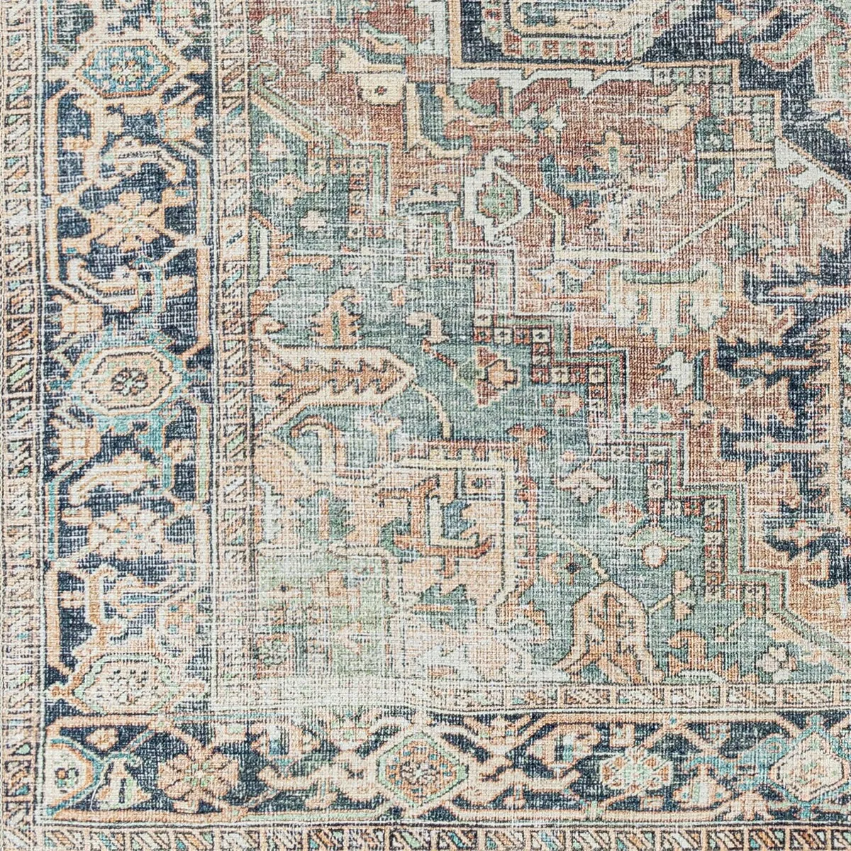 Livabliss Maximus Traditional Medallion Machine Washable Area Rug