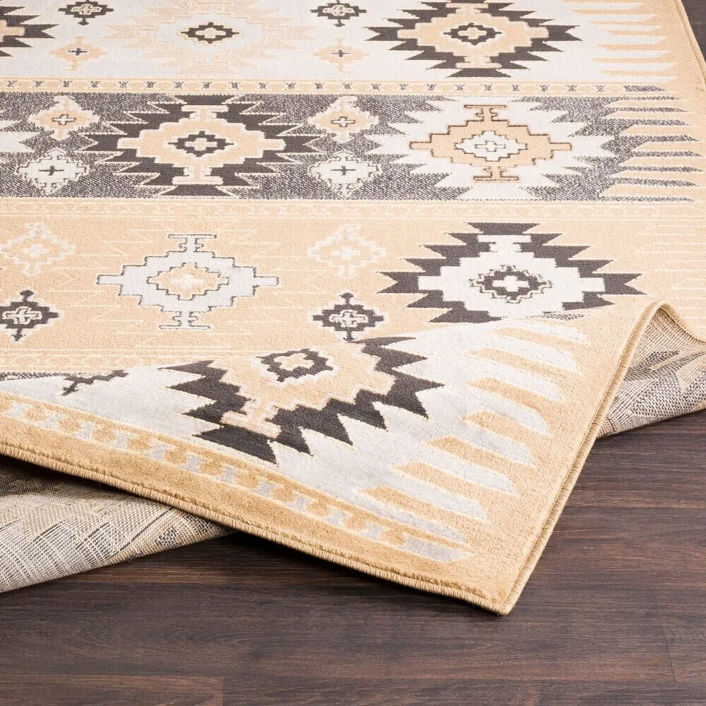 Livabliss Mike Southwestern Aztec Black Area Rug