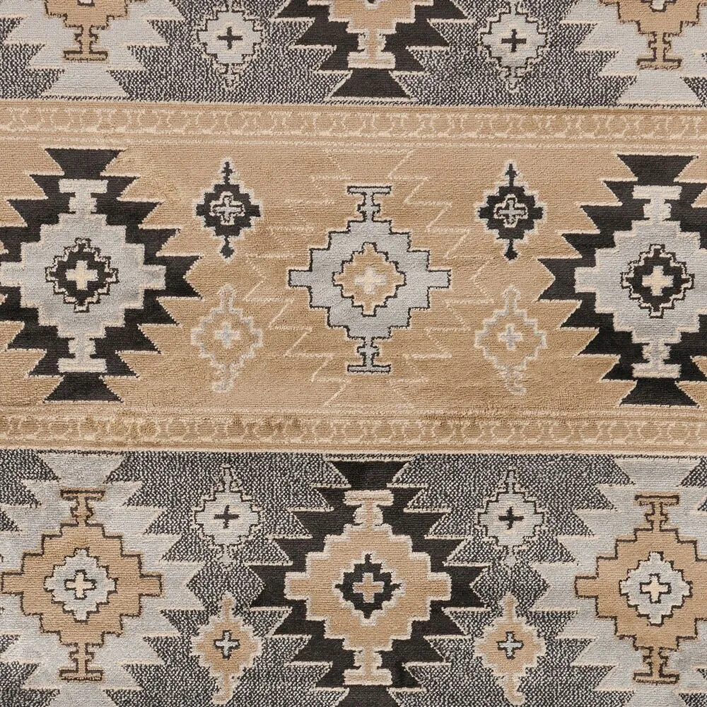 Livabliss Mike Southwestern Aztec Black Area Rug