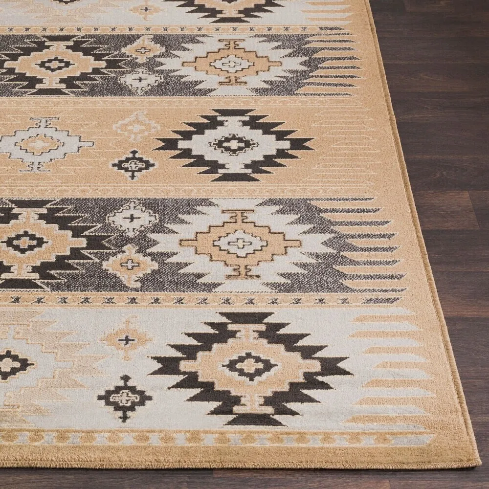Livabliss Mike Southwestern Aztec Black Area Rug