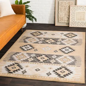Livabliss Mike Southwestern Aztec Black Area Rug