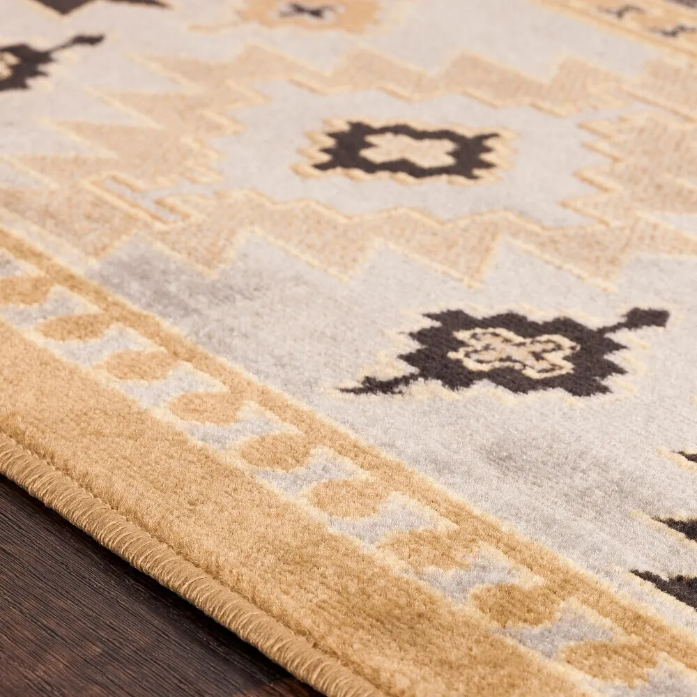 Livabliss Mike Southwestern Aztec Black Area Rug