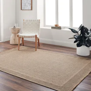 Livabliss Mirage Farmhouse Solid Indoor/Outdoor Area Rug