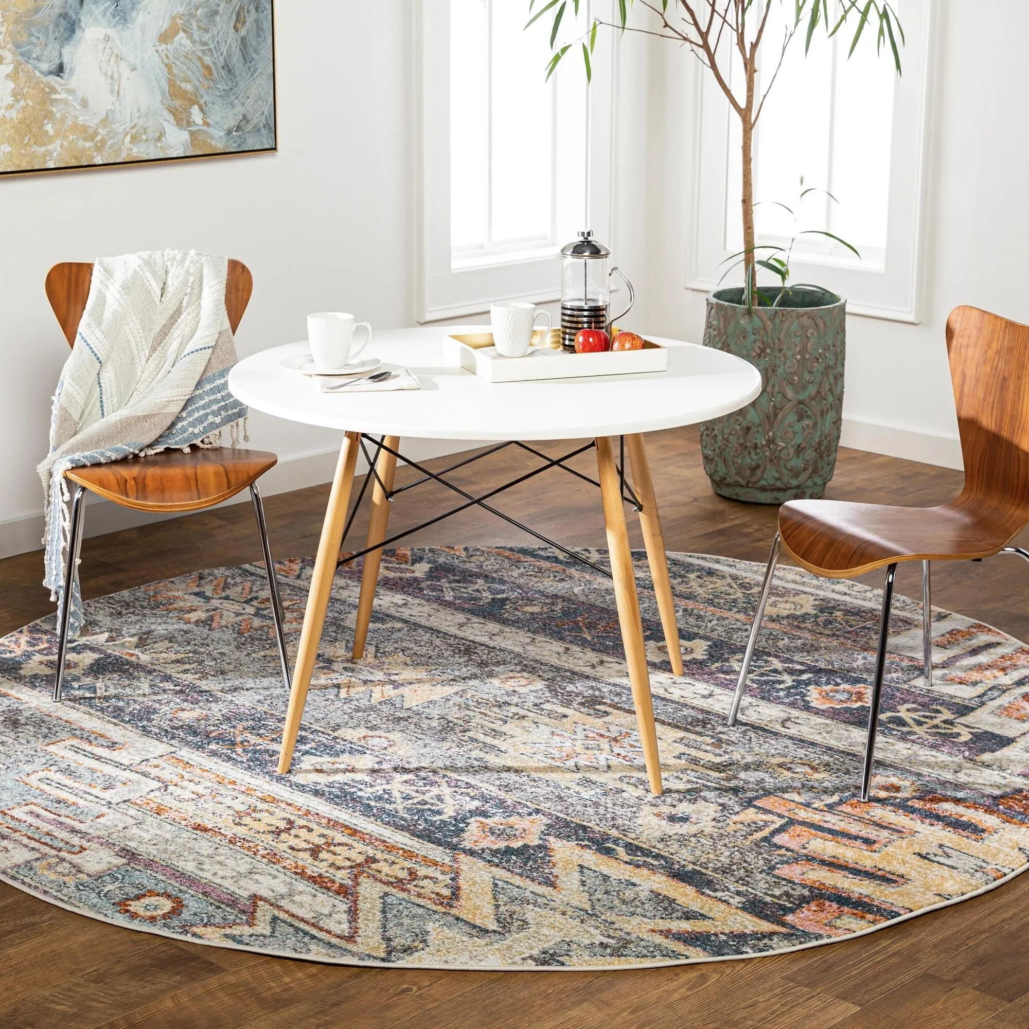 Livabliss New Mexico Southwestern Tribal Area Rug