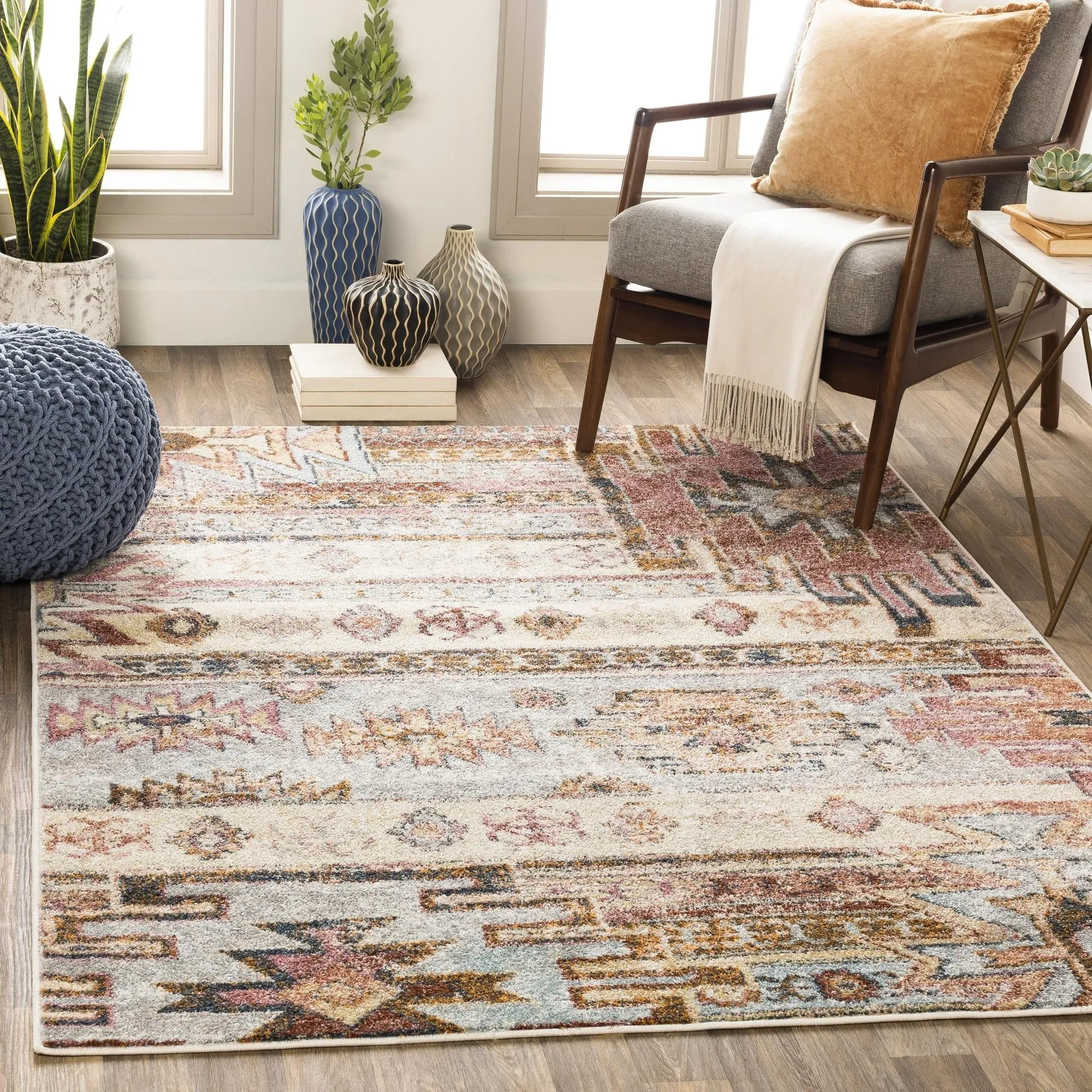 Livabliss New Mexico Southwestern Tribal Area Rug