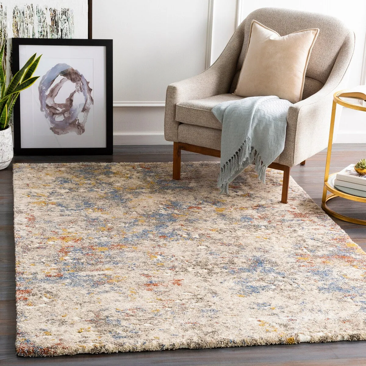 Livabliss Nickie Plush Abstract Area Rug