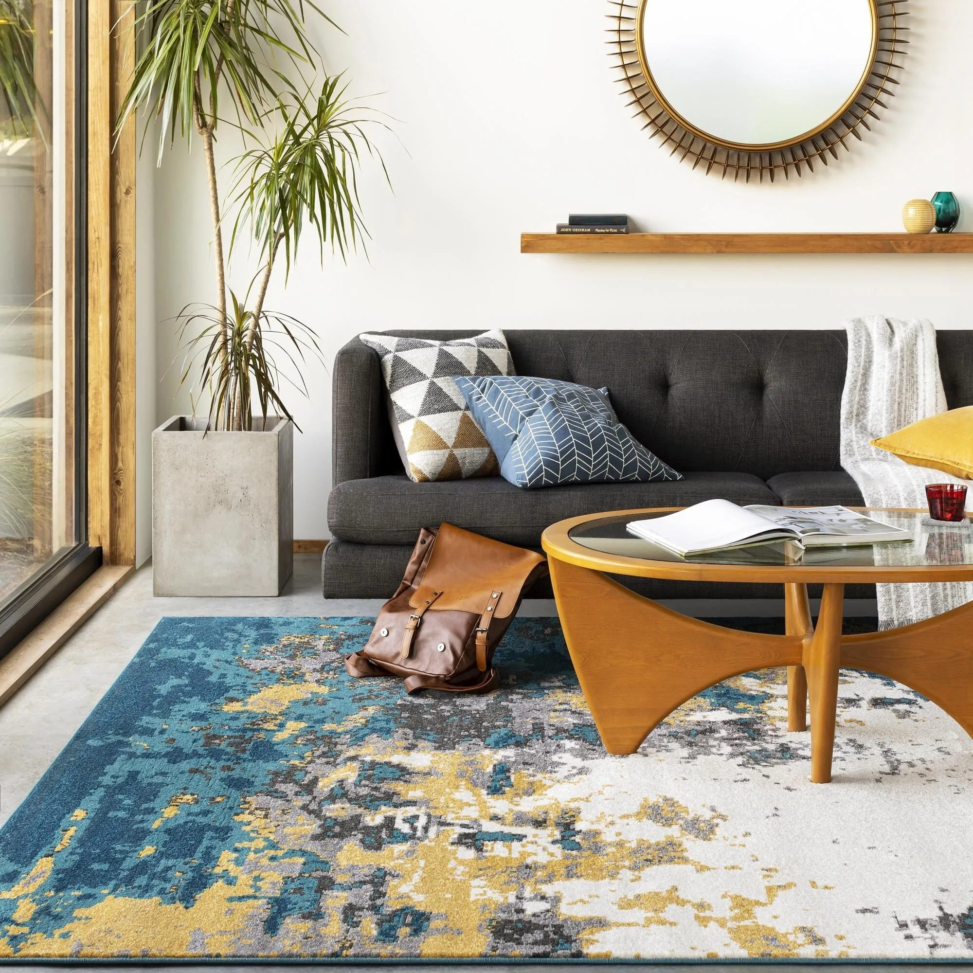 Livabliss Pepin Mid-Century Abstract Area Rug