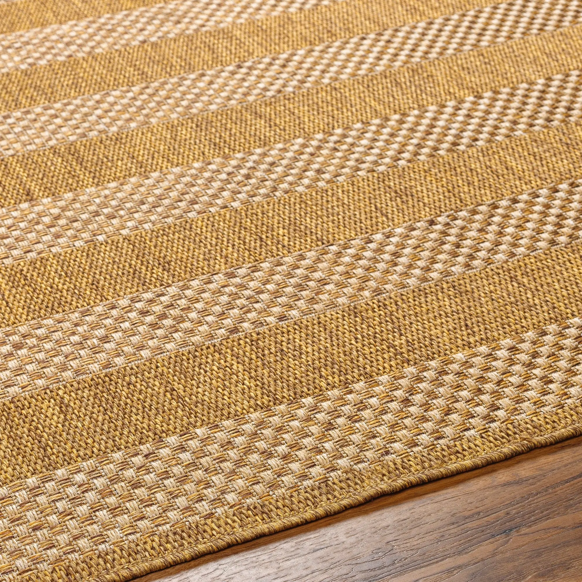 Livabliss Pismo Indoor/ Outdoor Checkered Stripe Area Rug