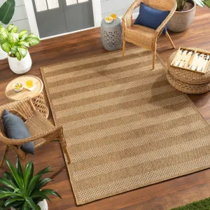 Livabliss Pismo Indoor/ Outdoor Checkered Stripe Area Rug