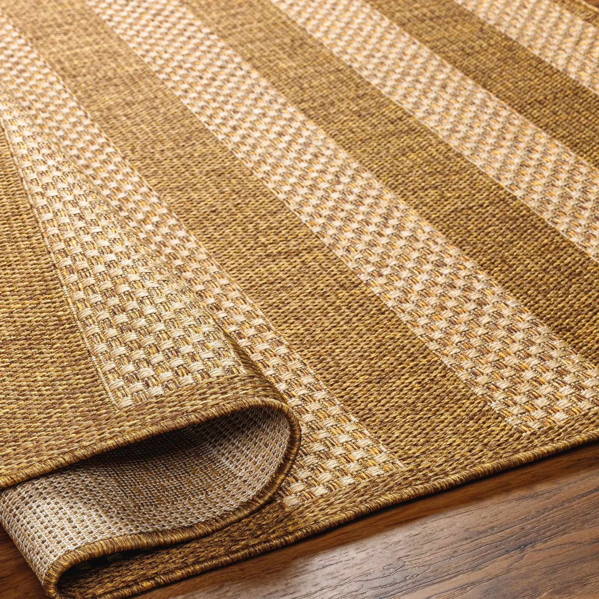 Livabliss Pismo Indoor/ Outdoor Checkered Stripe Area Rug