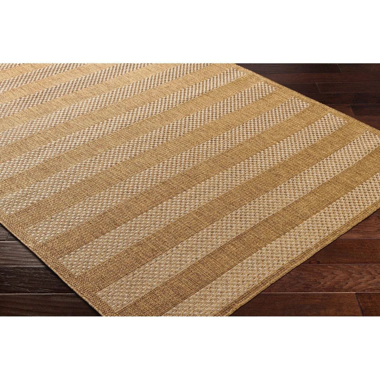 Livabliss Pismo Indoor/ Outdoor Checkered Stripe Area Rug