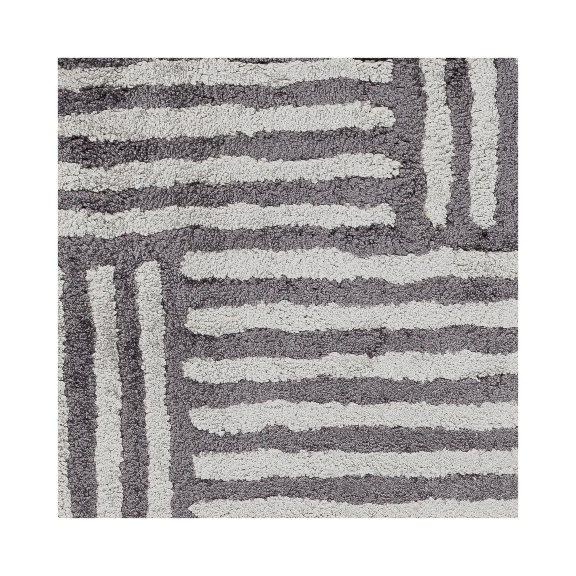 Livabliss Quartz Minimalist Stripe Hand Tufted Area Rug