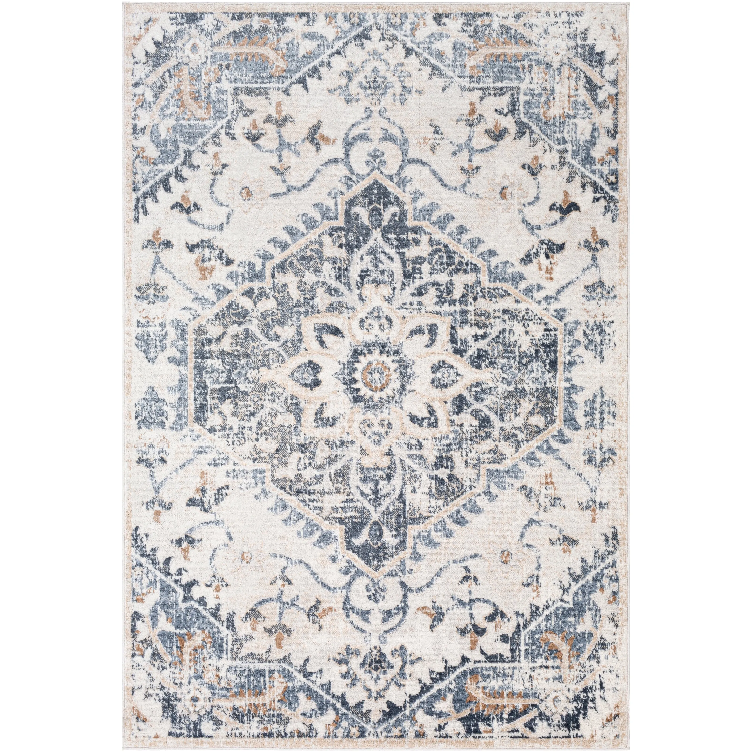 Livabliss Raelene Traditional Medallion Area Rug
