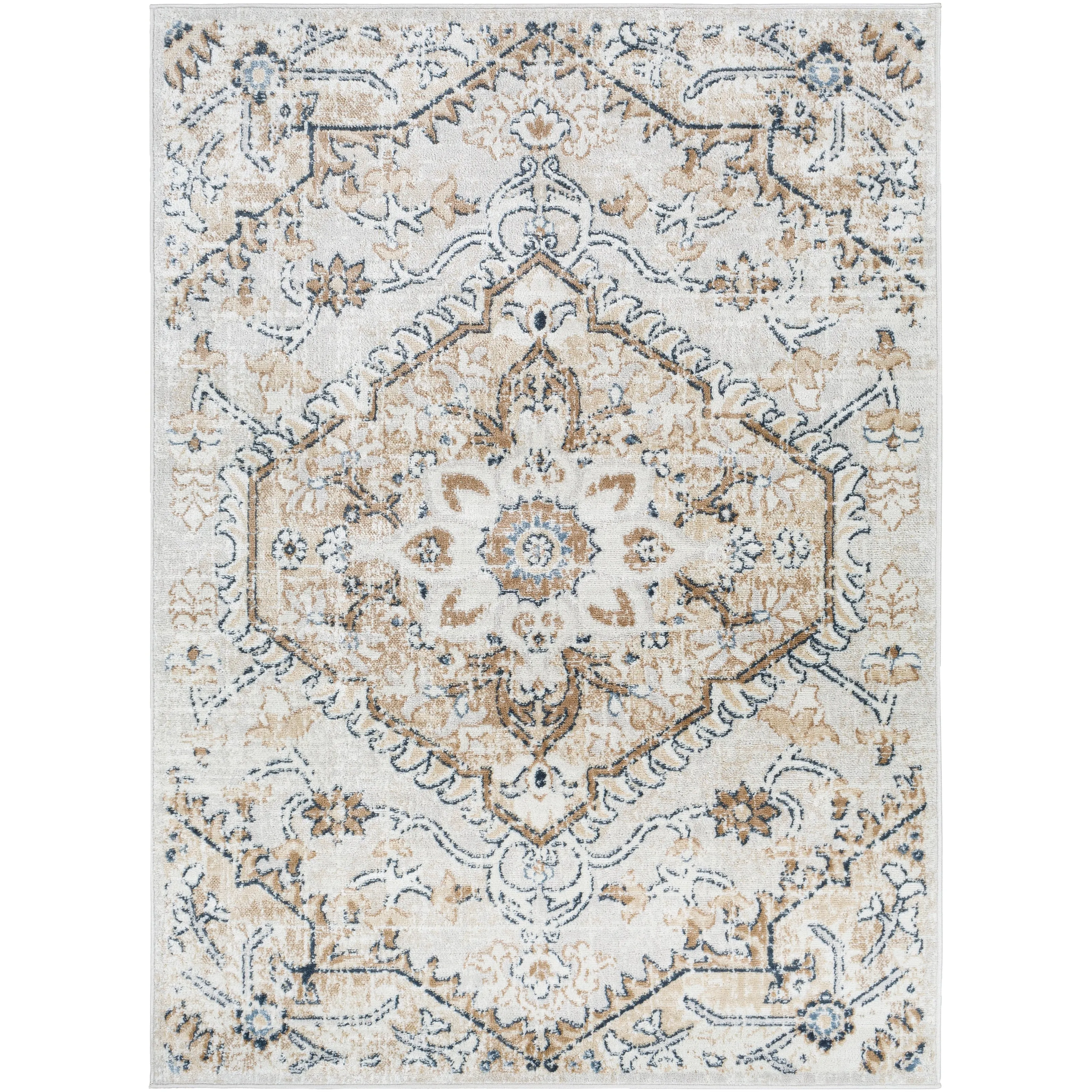 Livabliss Raelene Traditional Medallion Area Rug