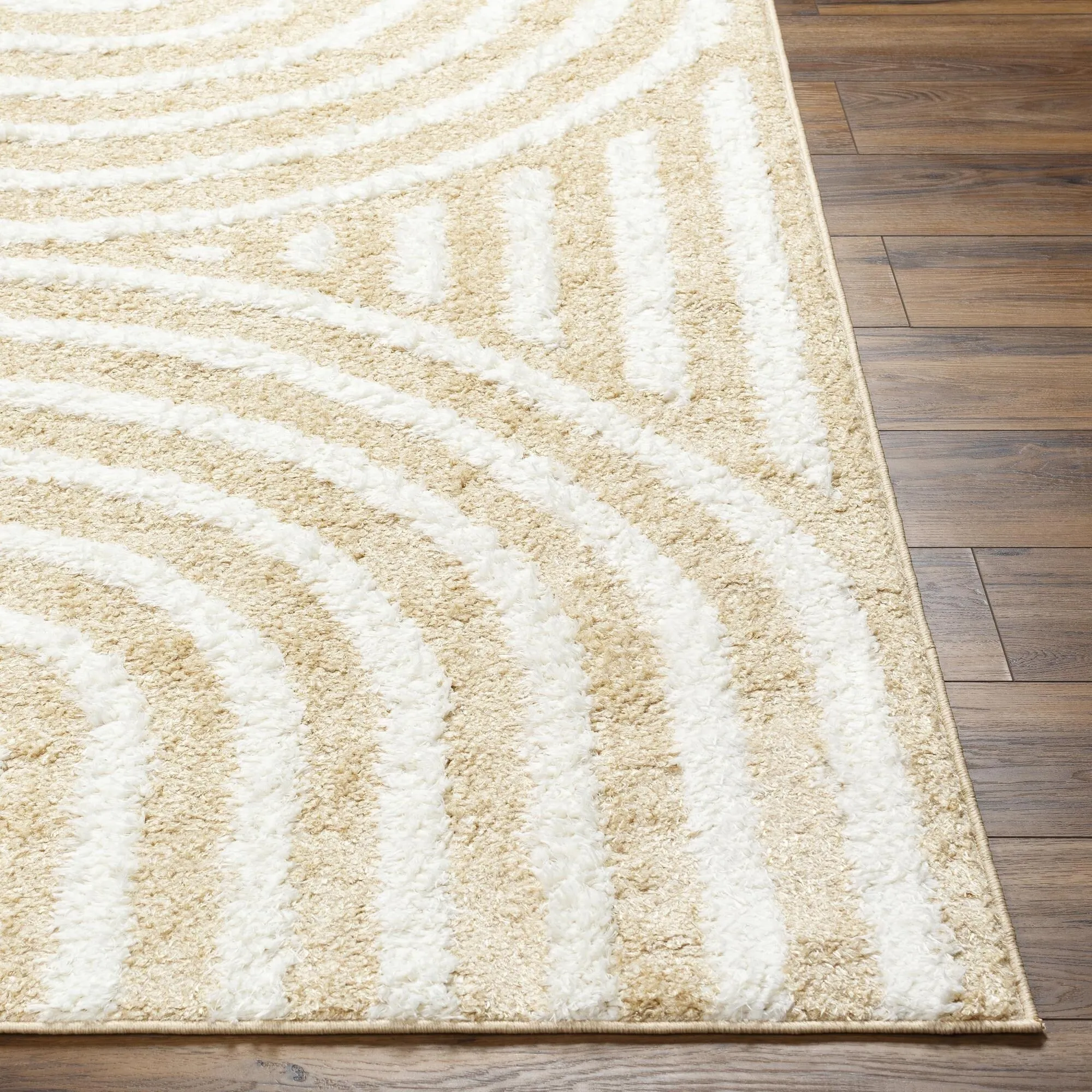 Livabliss Rodos Mod Neutral Rainbow Plush Area Rug