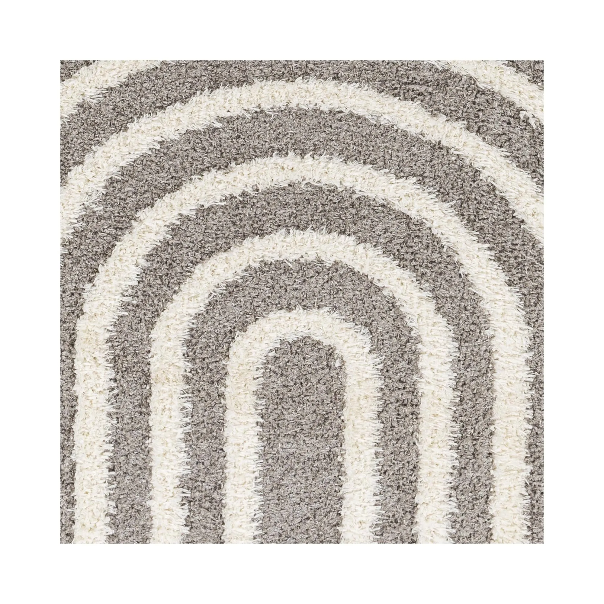 Livabliss Rodos Mod Neutral Rainbow Plush Area Rug