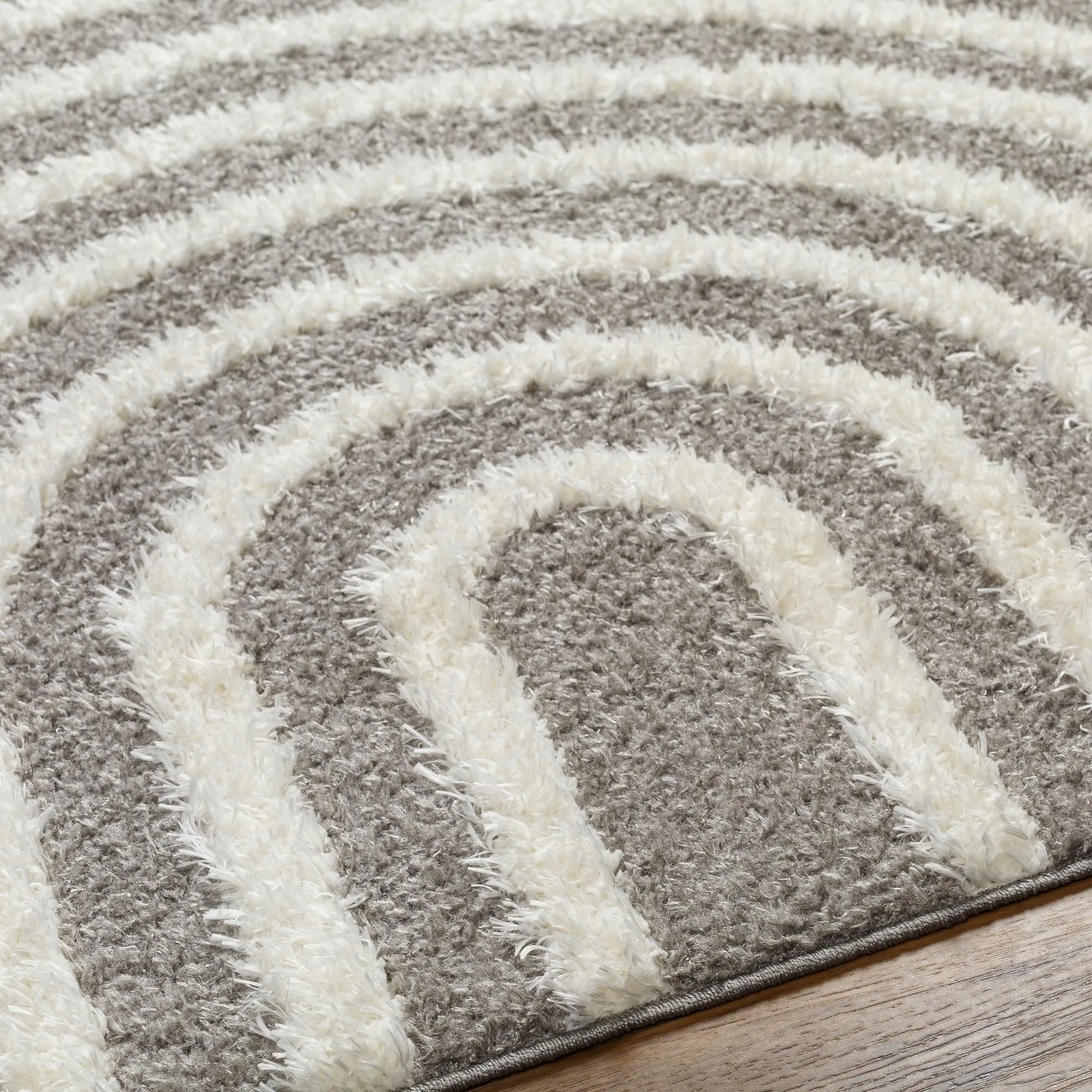 Livabliss Rodos Mod Neutral Rainbow Plush Area Rug