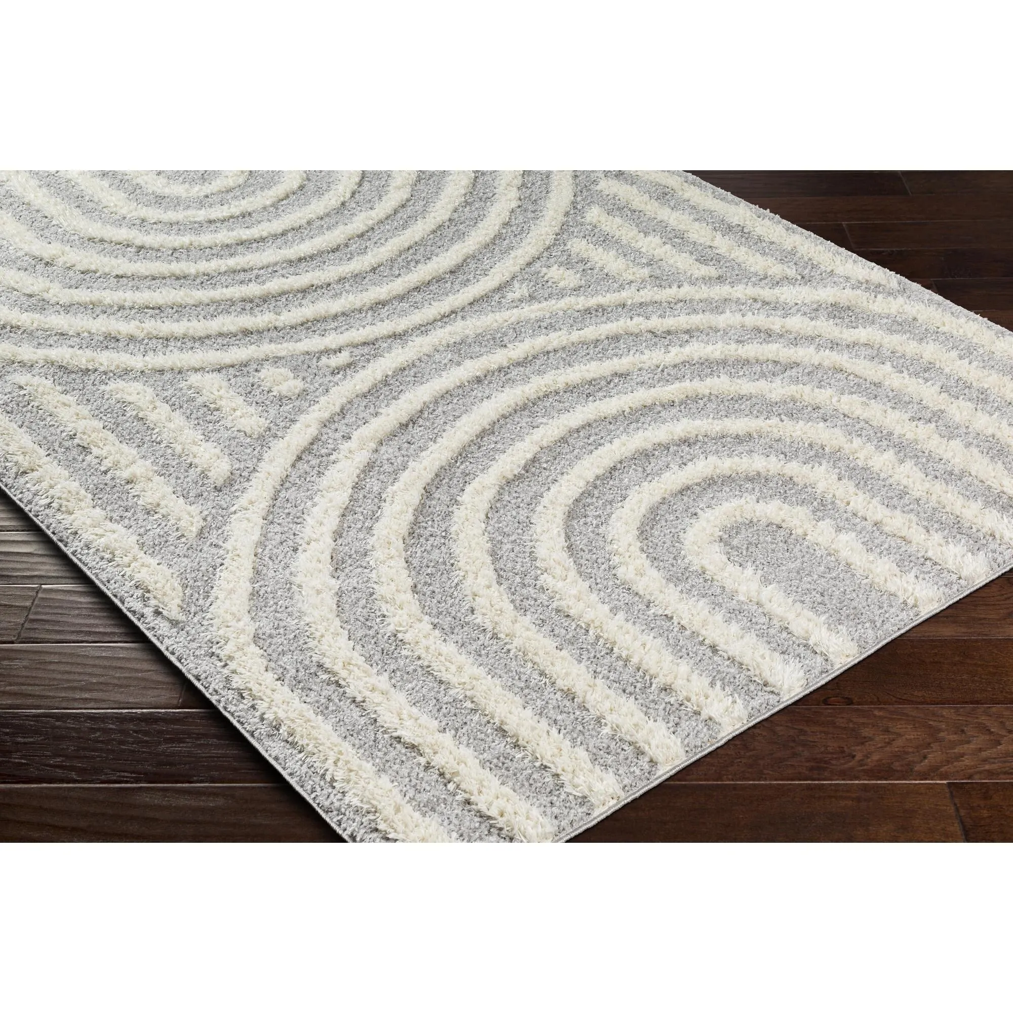 Livabliss Rodos Mod Neutral Rainbow Plush Area Rug