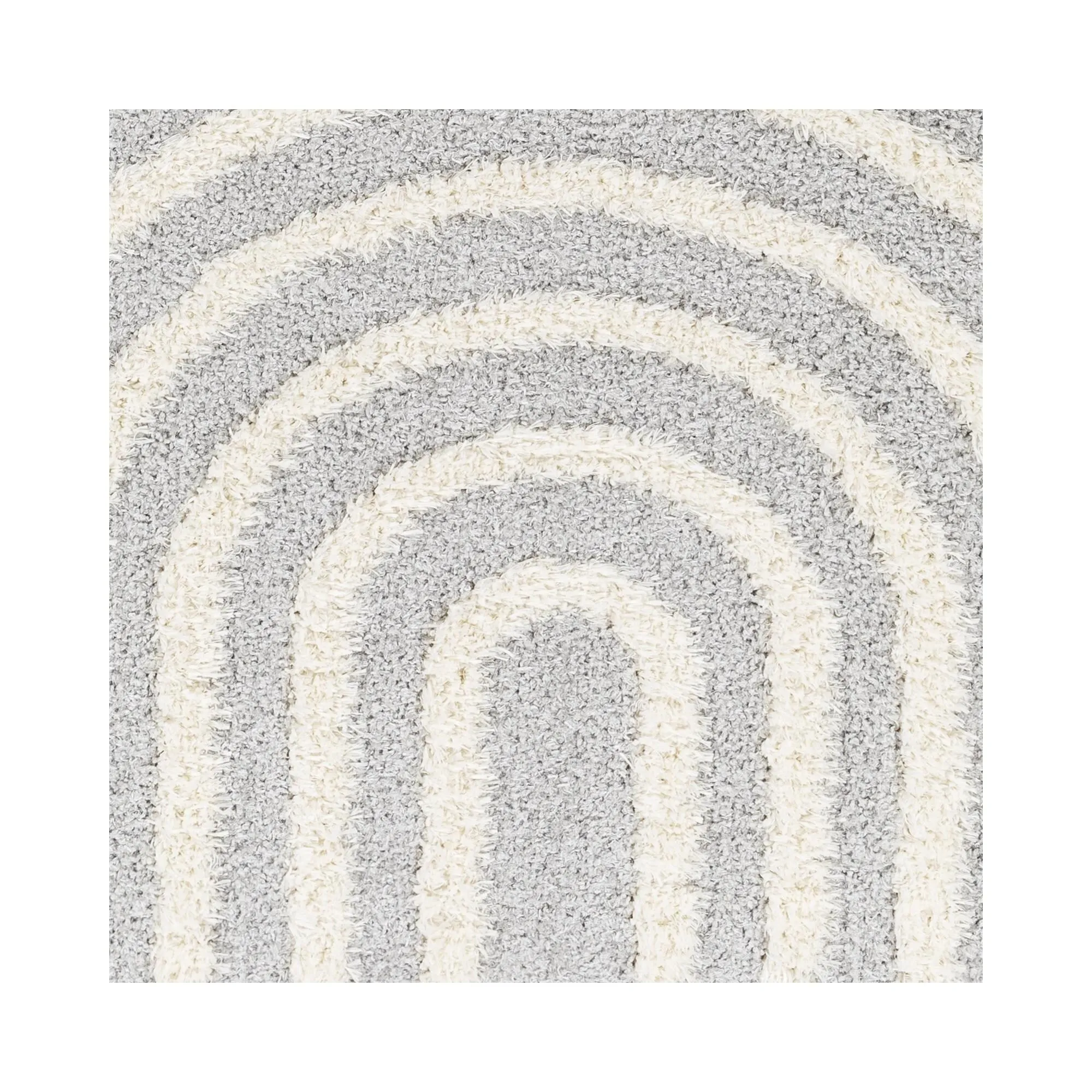 Livabliss Rodos Mod Neutral Rainbow Plush Area Rug