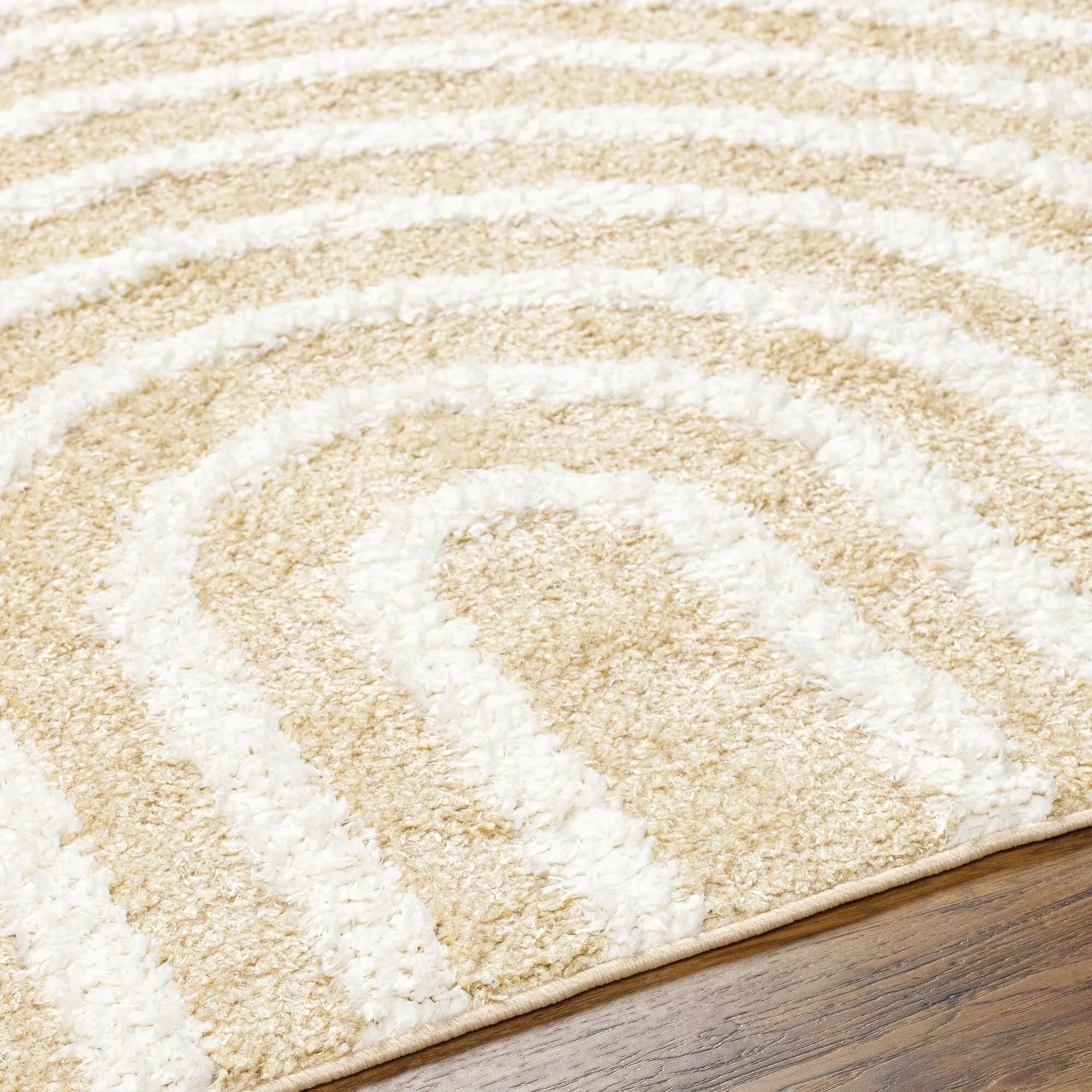 Livabliss Rodos Mod Neutral Rainbow Plush Area Rug