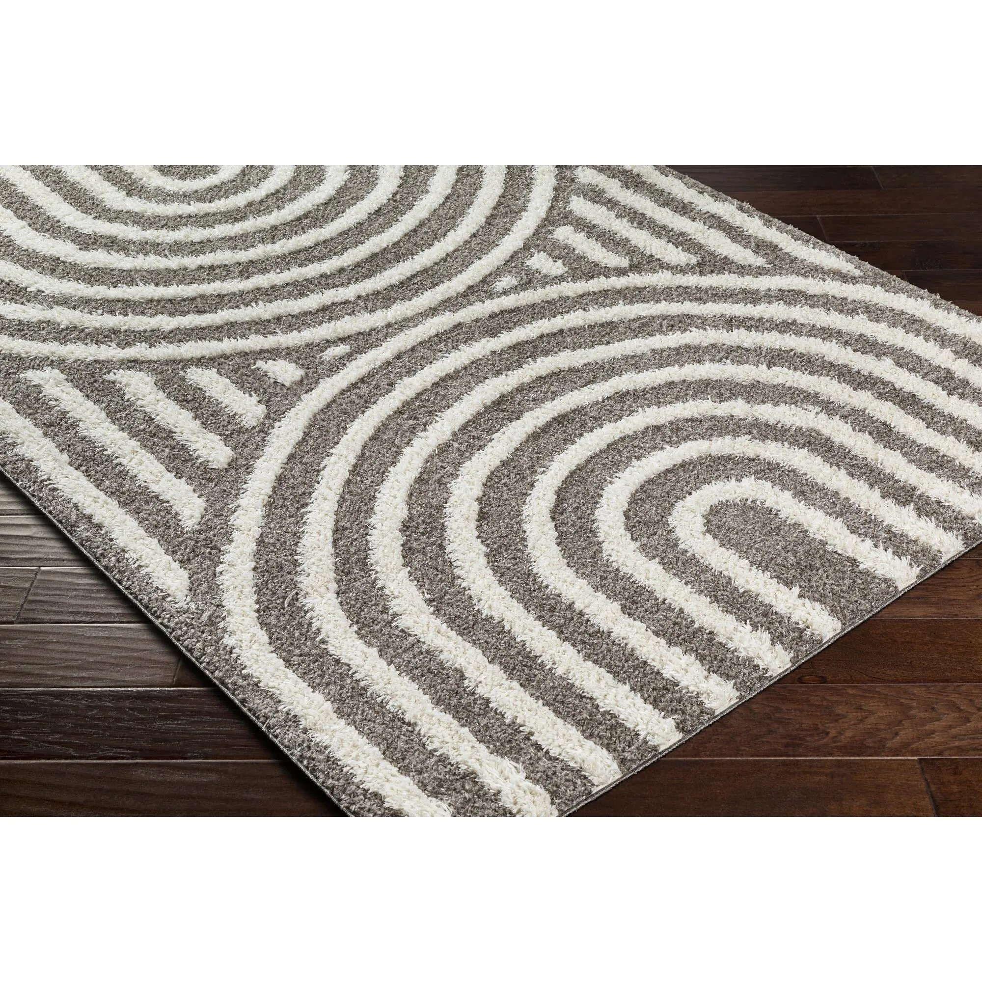 Livabliss Rodos Mod Neutral Rainbow Plush Area Rug