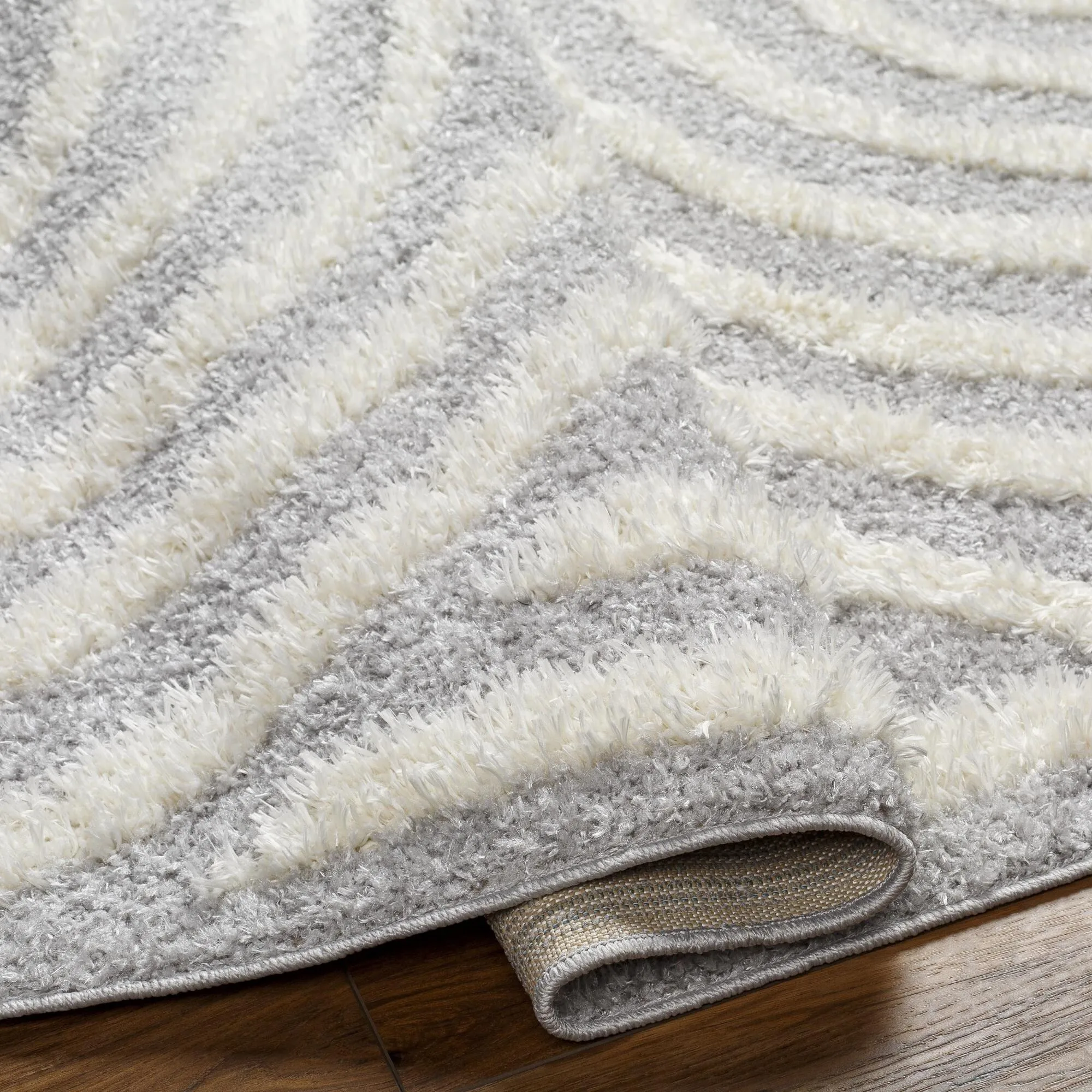Livabliss Rodos Mod Neutral Rainbow Plush Area Rug