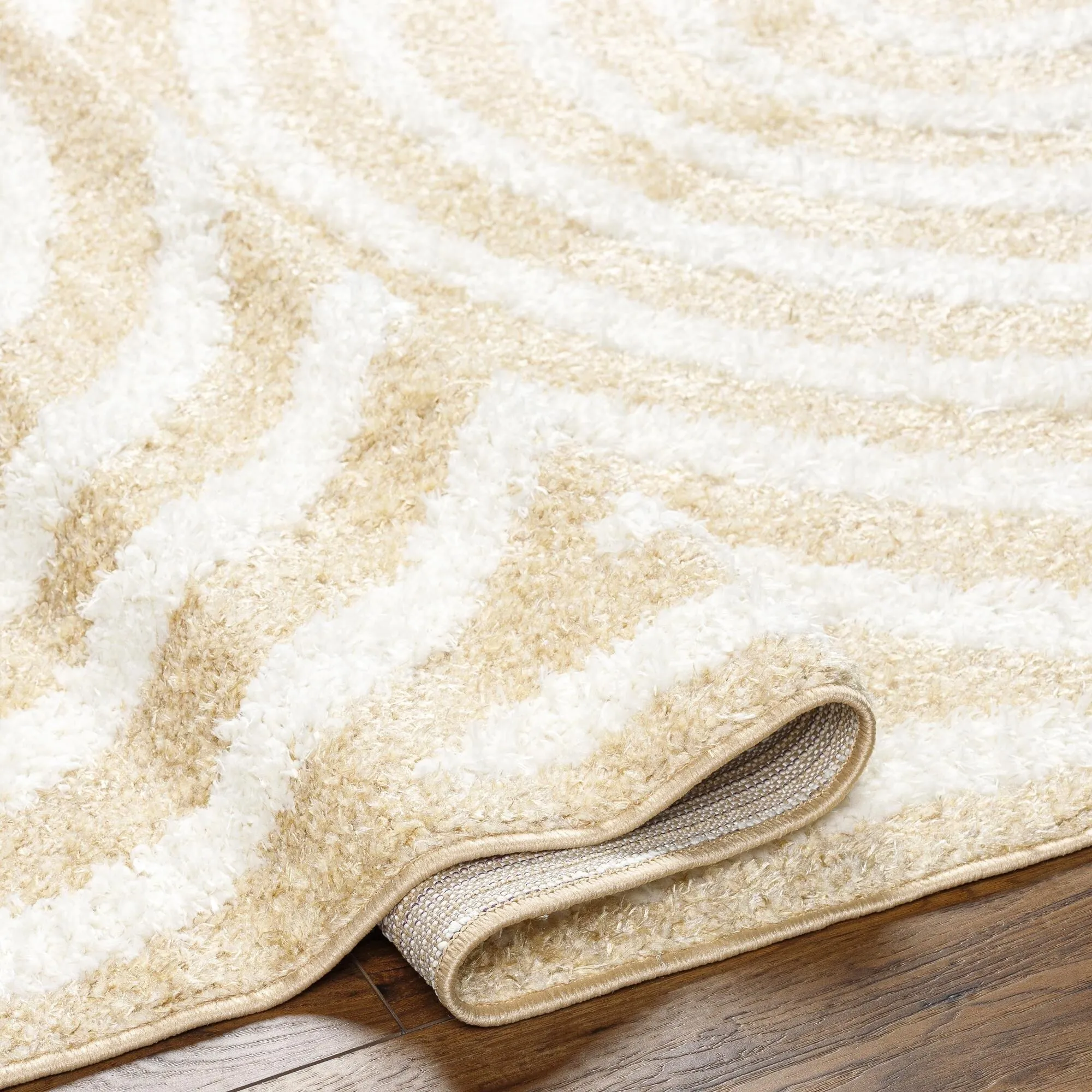 Livabliss Rodos Mod Neutral Rainbow Plush Area Rug