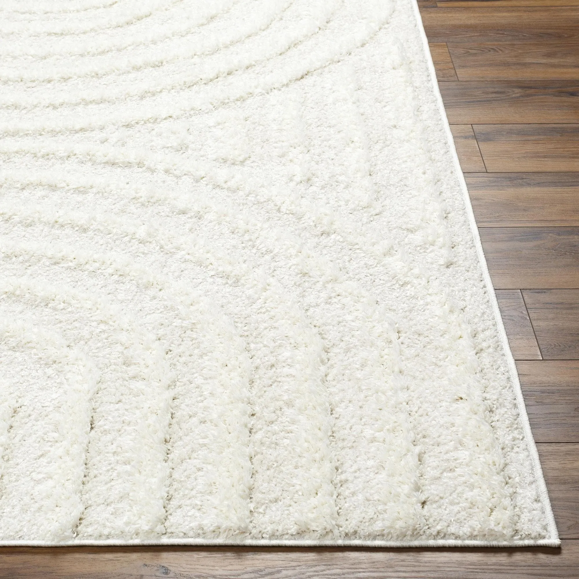 Livabliss Rodos Mod Neutral Rainbow Plush Area Rug