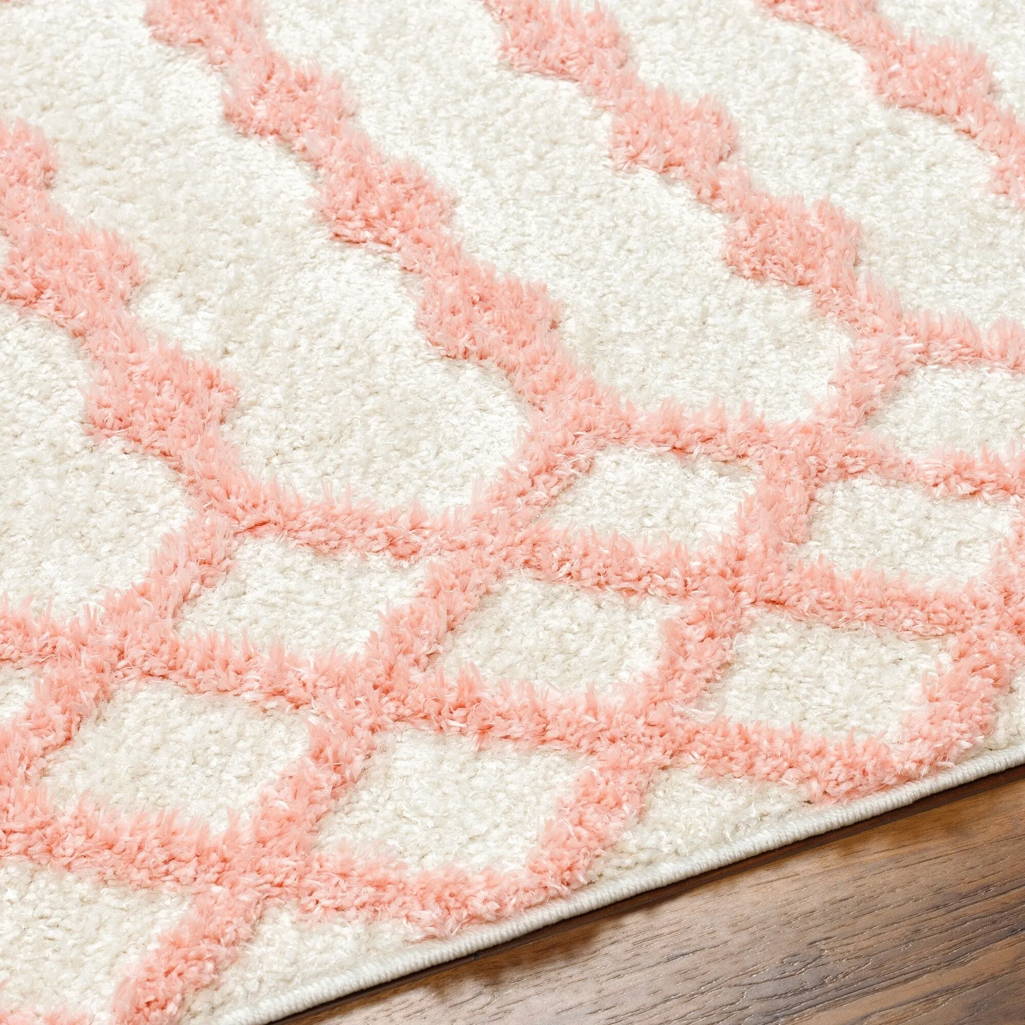 Livabliss Rodos Moroccan Diamond Plush Area Rug