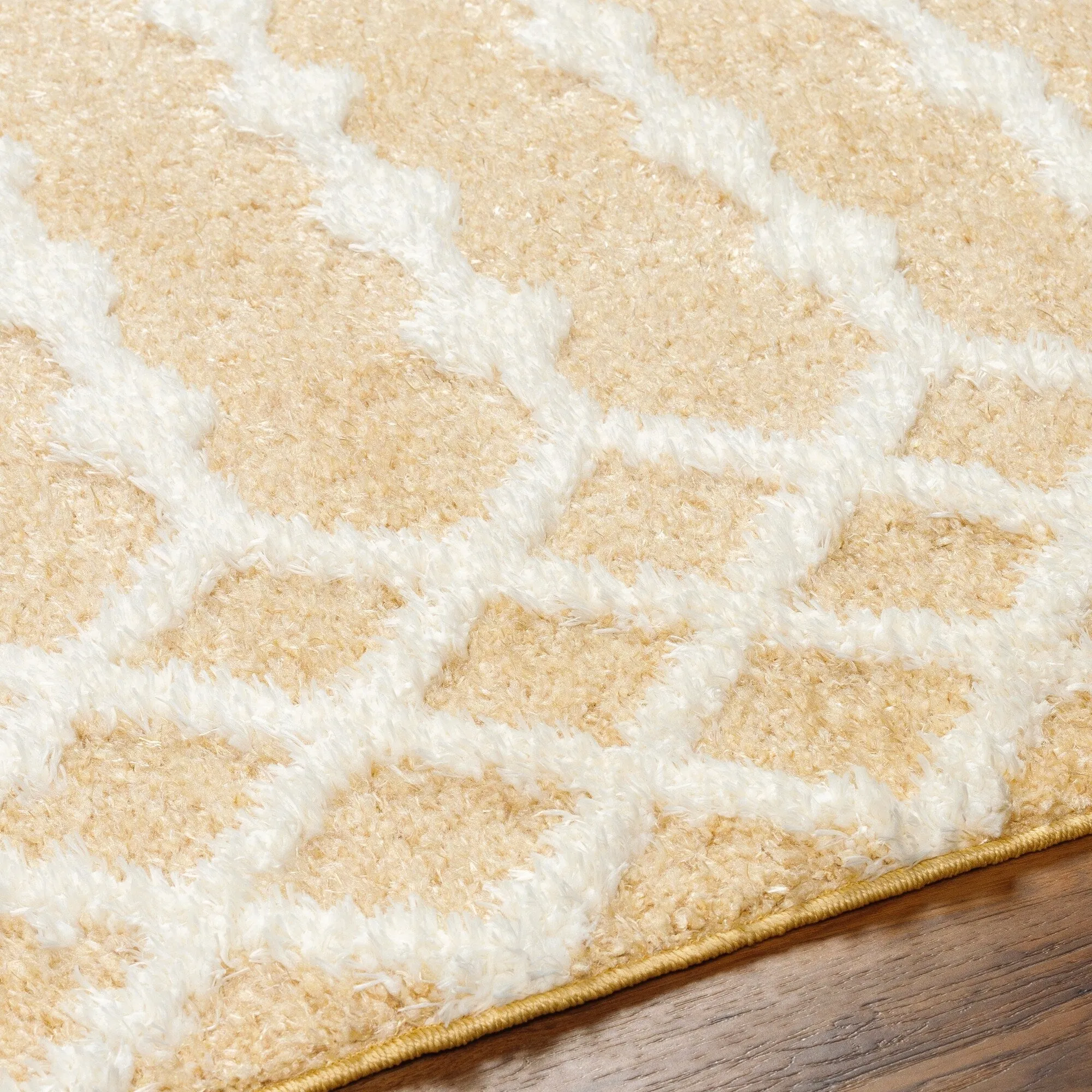 Livabliss Rodos Moroccan Diamond Plush Area Rug