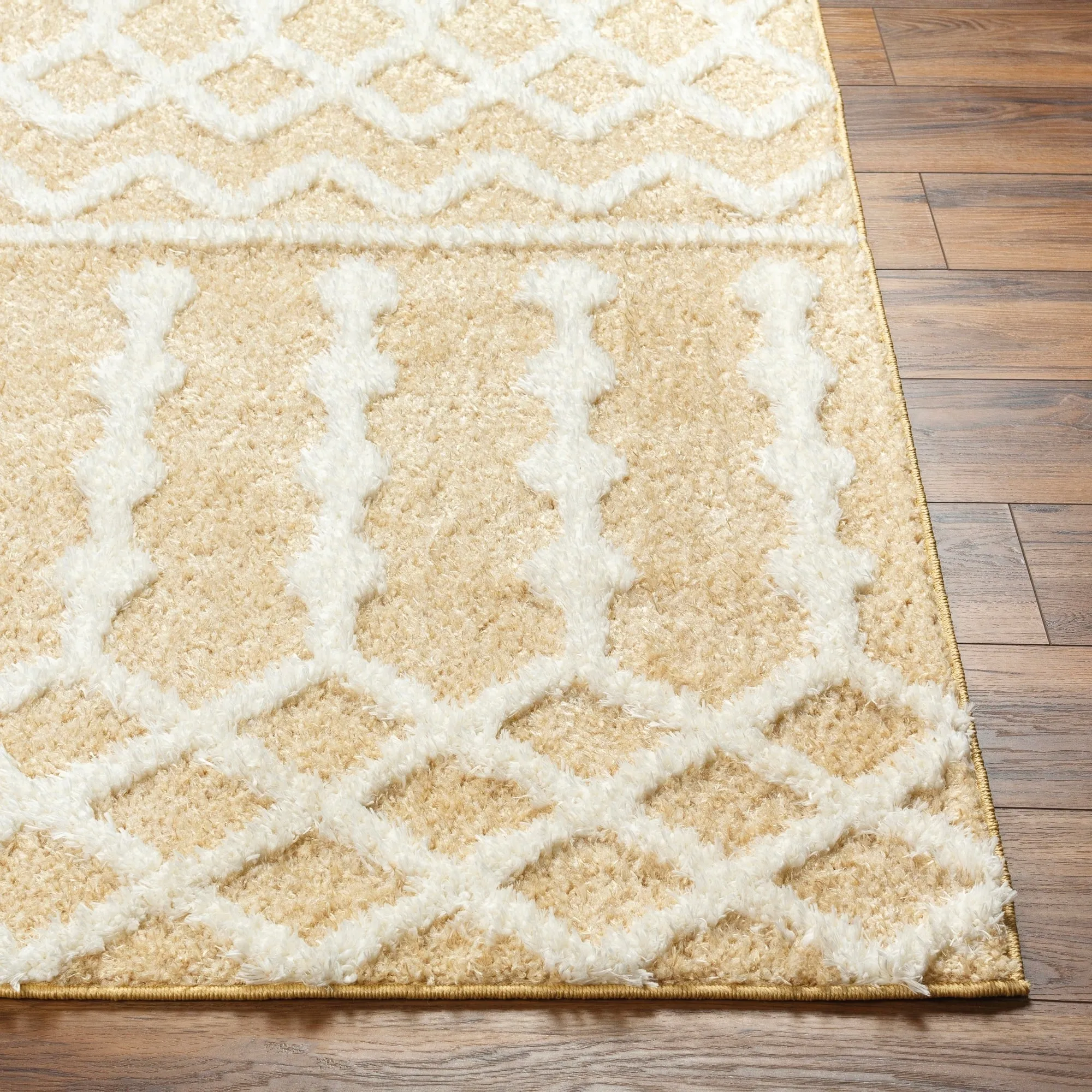 Livabliss Rodos Moroccan Diamond Plush Area Rug