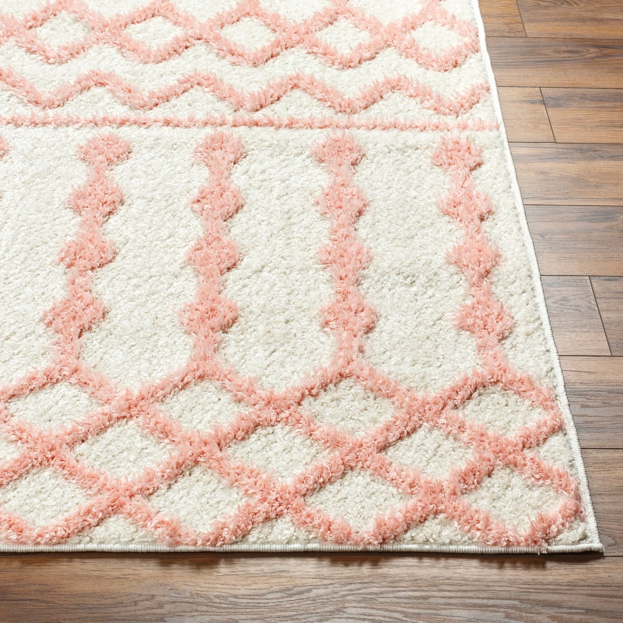 Livabliss Rodos Moroccan Diamond Plush Area Rug