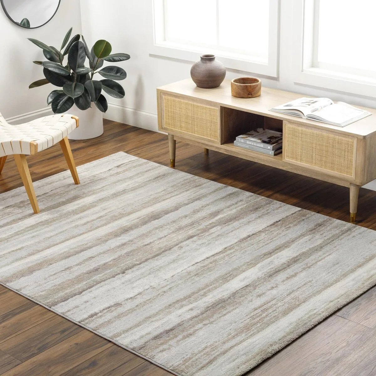Livabliss Roma Modern Striped Area Rug
