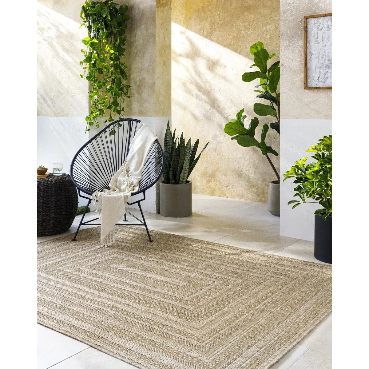 Livabliss Sandra Farmhouse Outdoor Area Rug