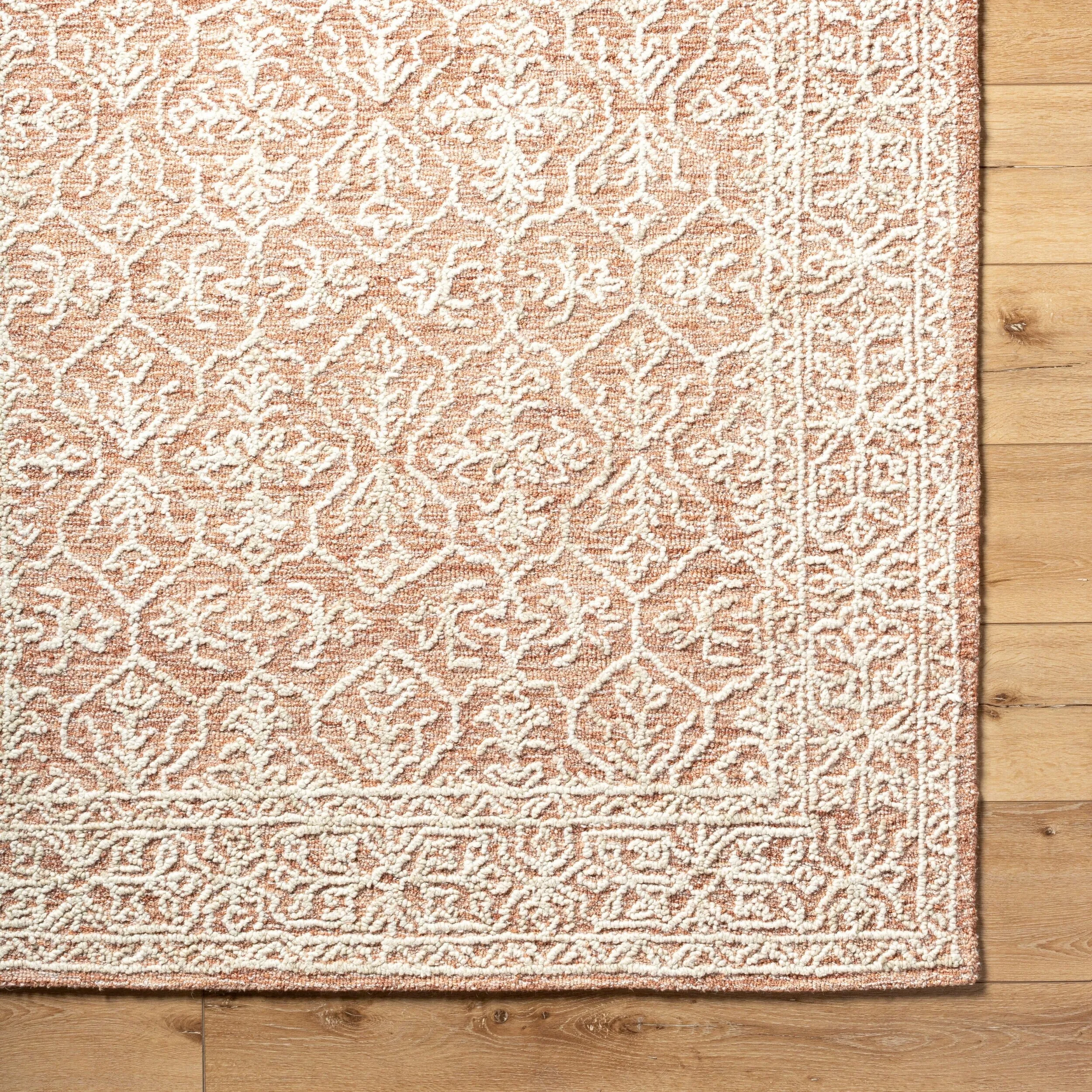 Livabliss Sicily Casual Solid Color Wool Area Rug
