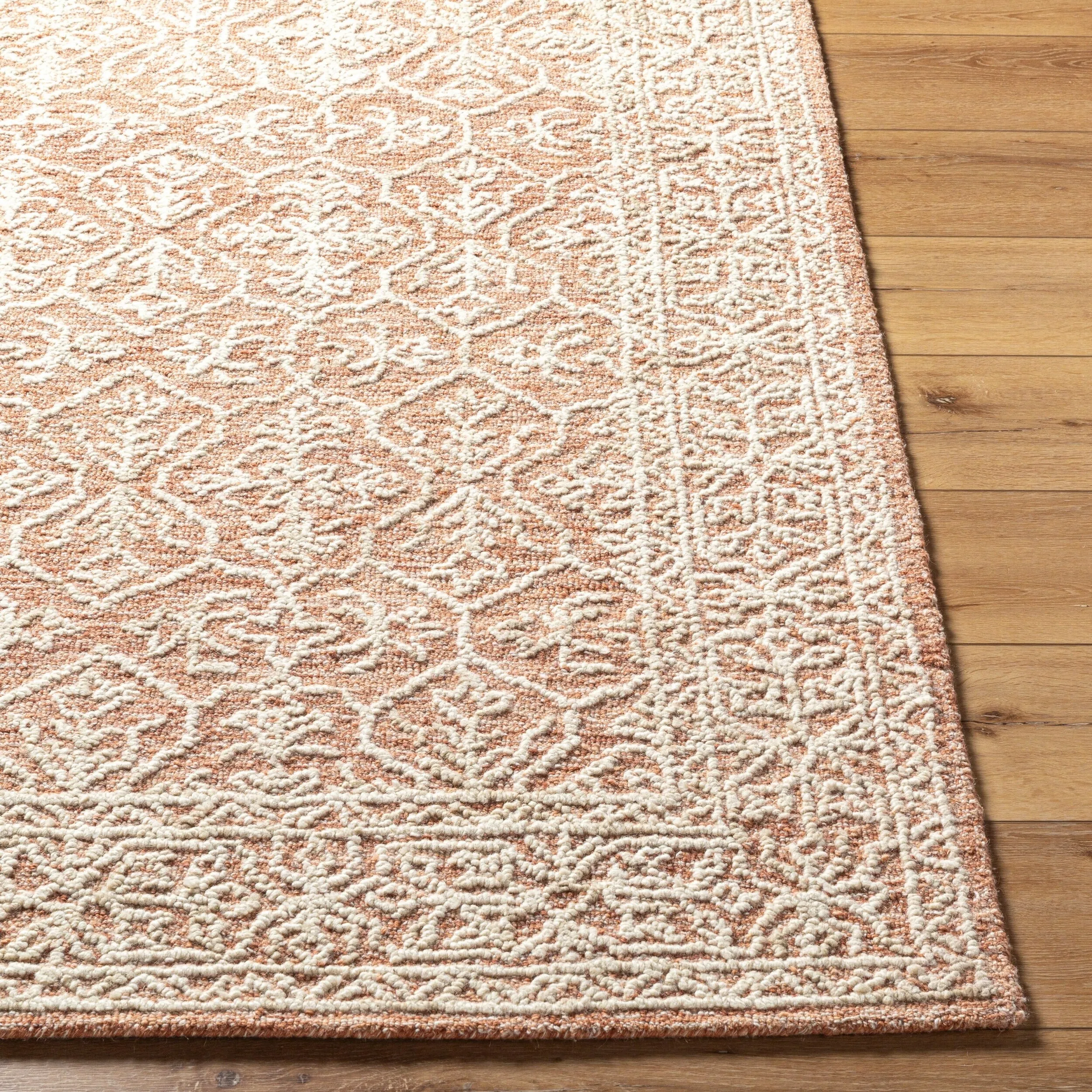 Livabliss Sicily Casual Solid Color Wool Area Rug