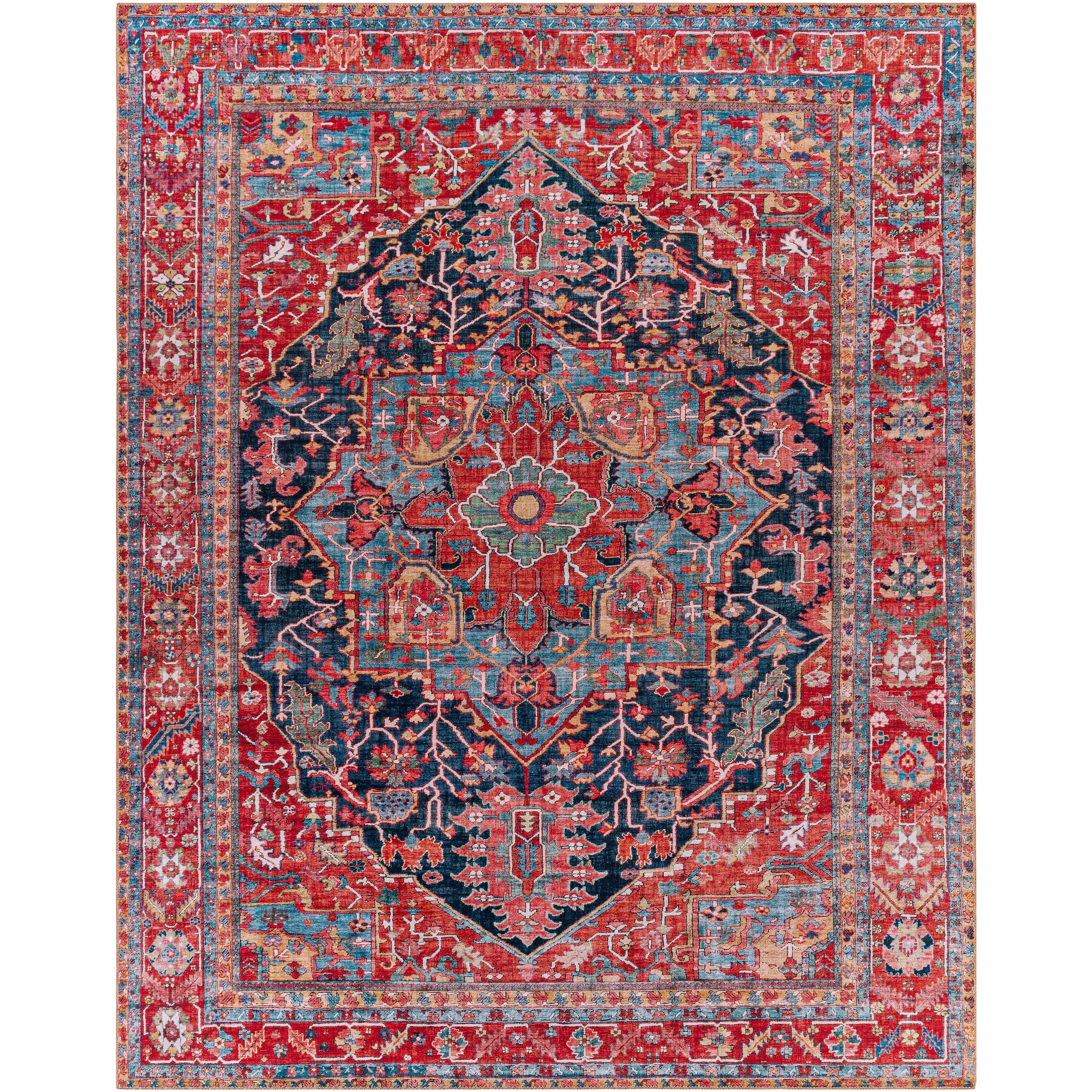 Livabliss Taran Traditional Medallion Printed Area Rug