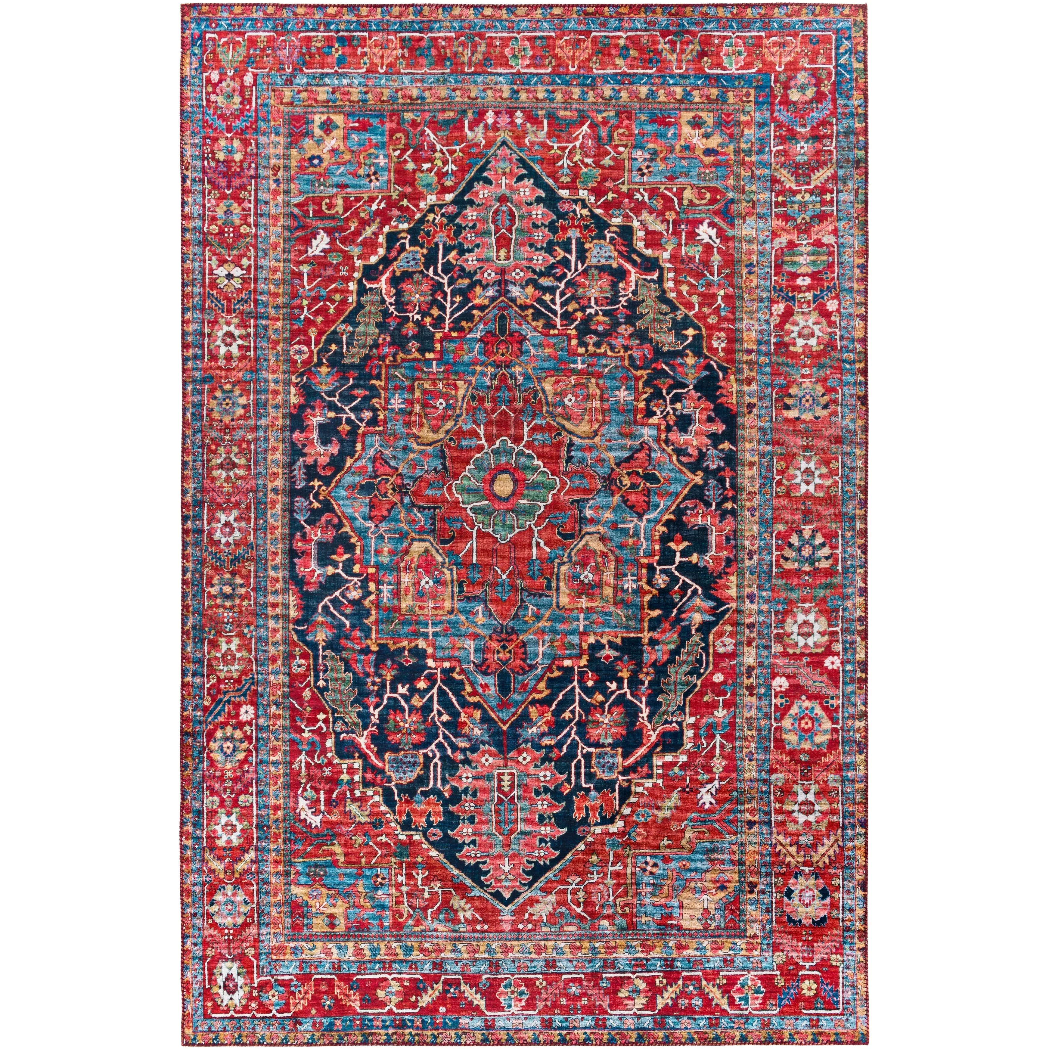 Livabliss Taran Traditional Medallion Printed Area Rug