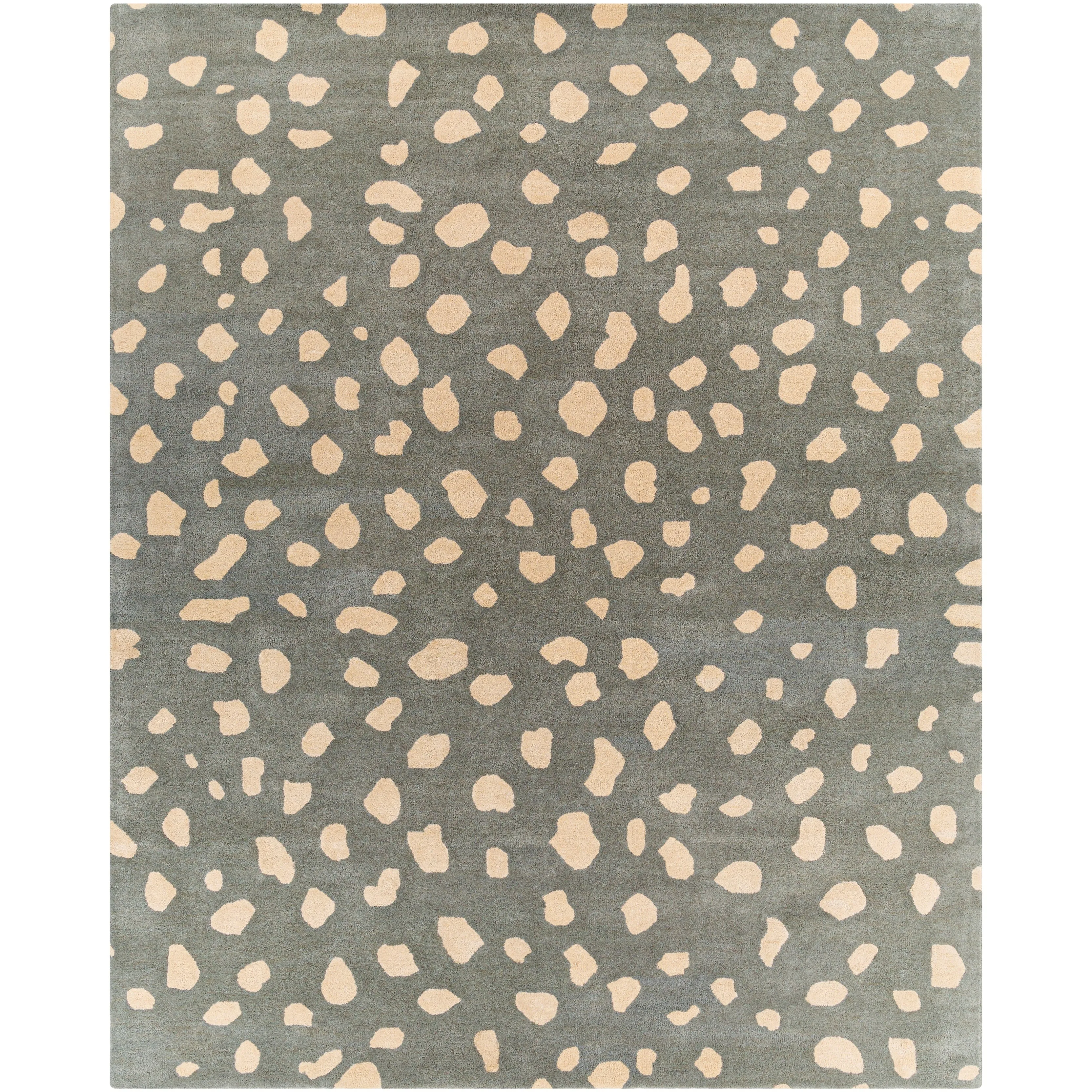 Livabliss Tunas Handmade Animal Print Wool Area Rug