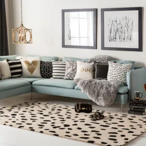 Livabliss Tunas Handmade Animal Print Wool Area Rug