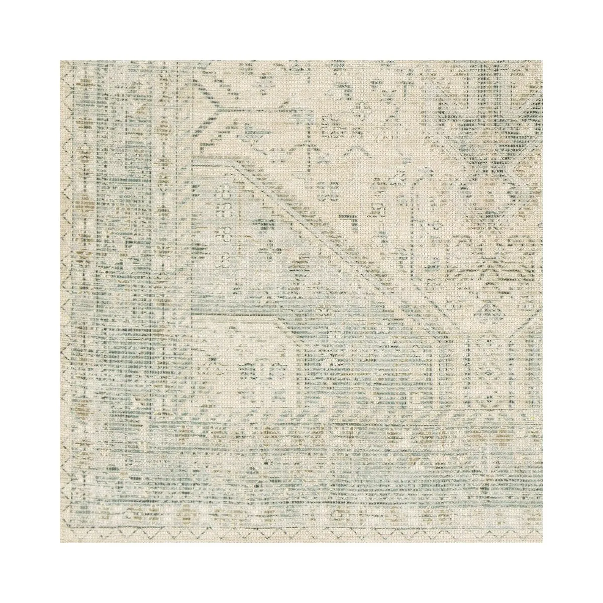 Livabliss Zainab Distressed Medallion Handmade Cotton Area Rug