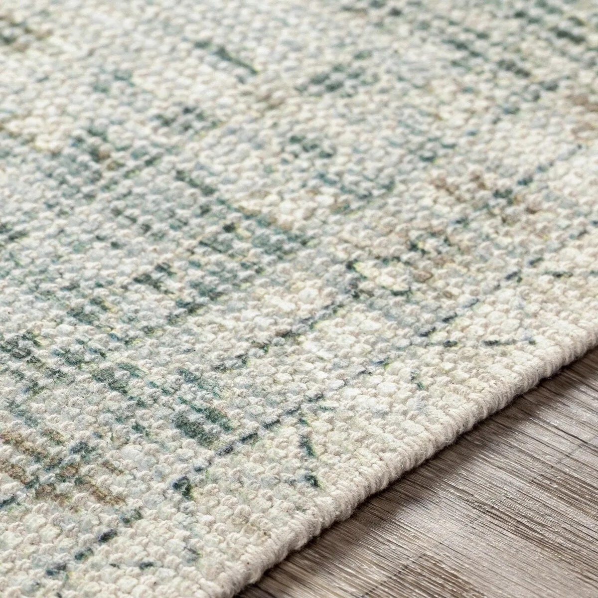 Livabliss Zainab Distressed Medallion Handmade Cotton Area Rug