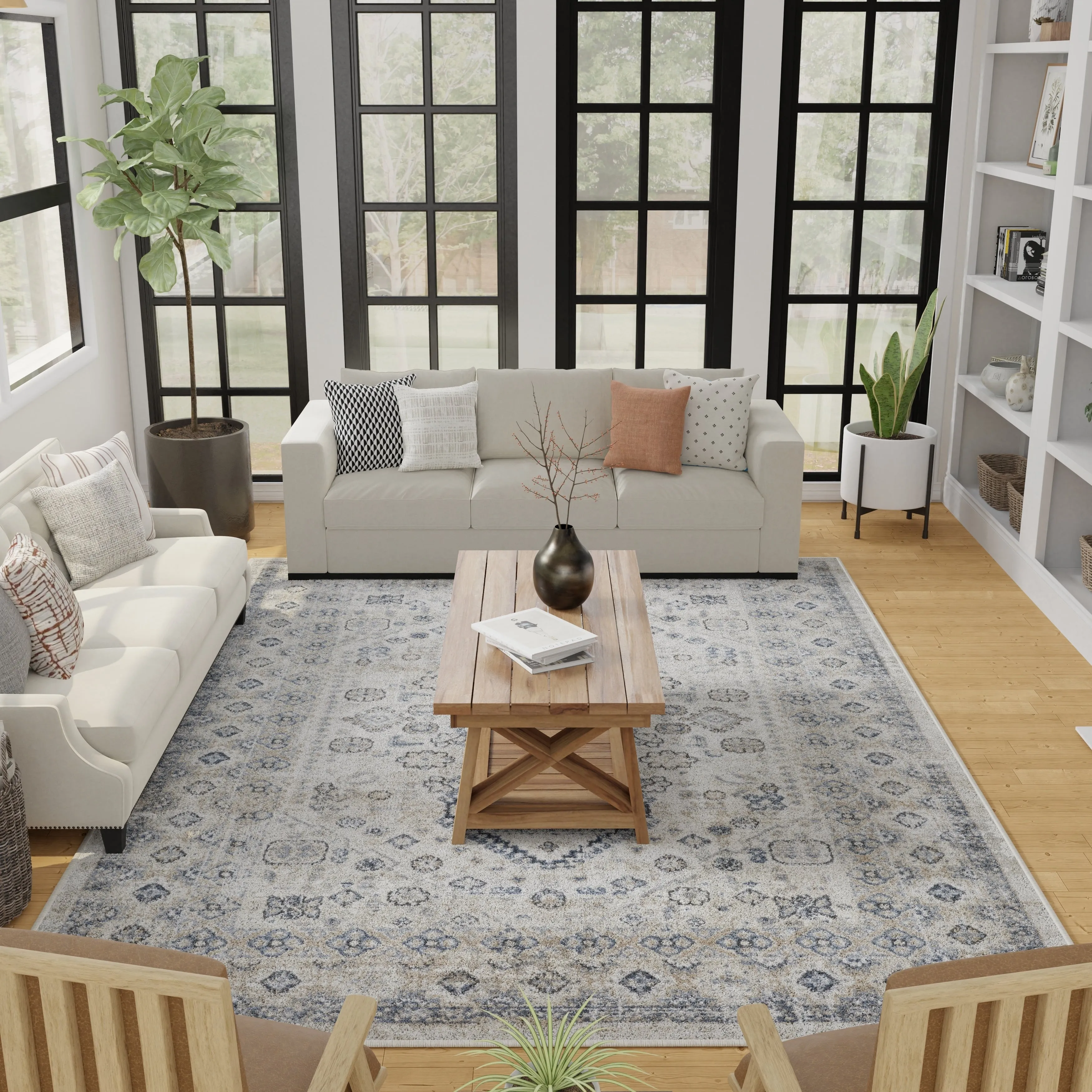 Loomaknoti Kehleigh Awester Cream Area Rug