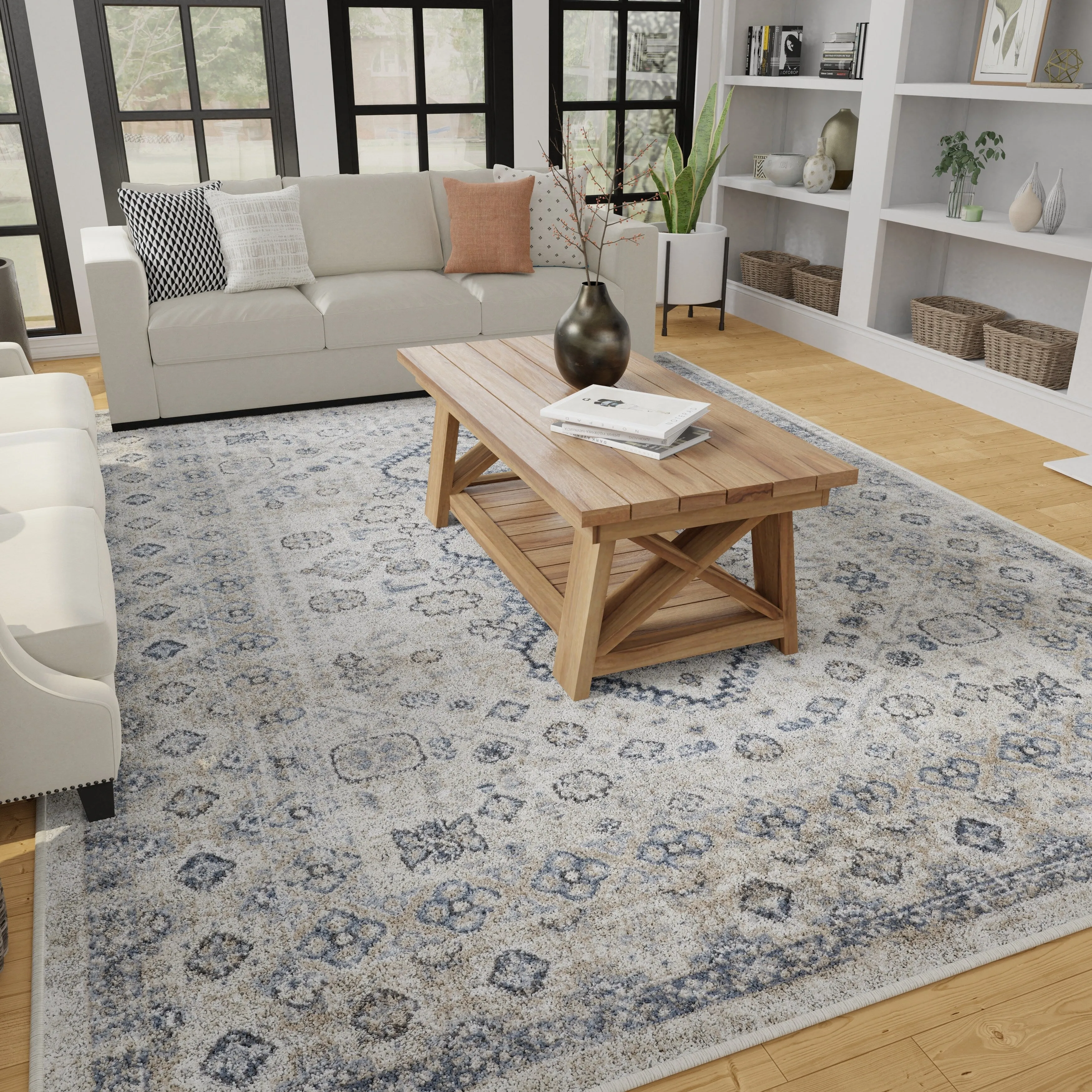 Loomaknoti Kehleigh Awester Cream Area Rug