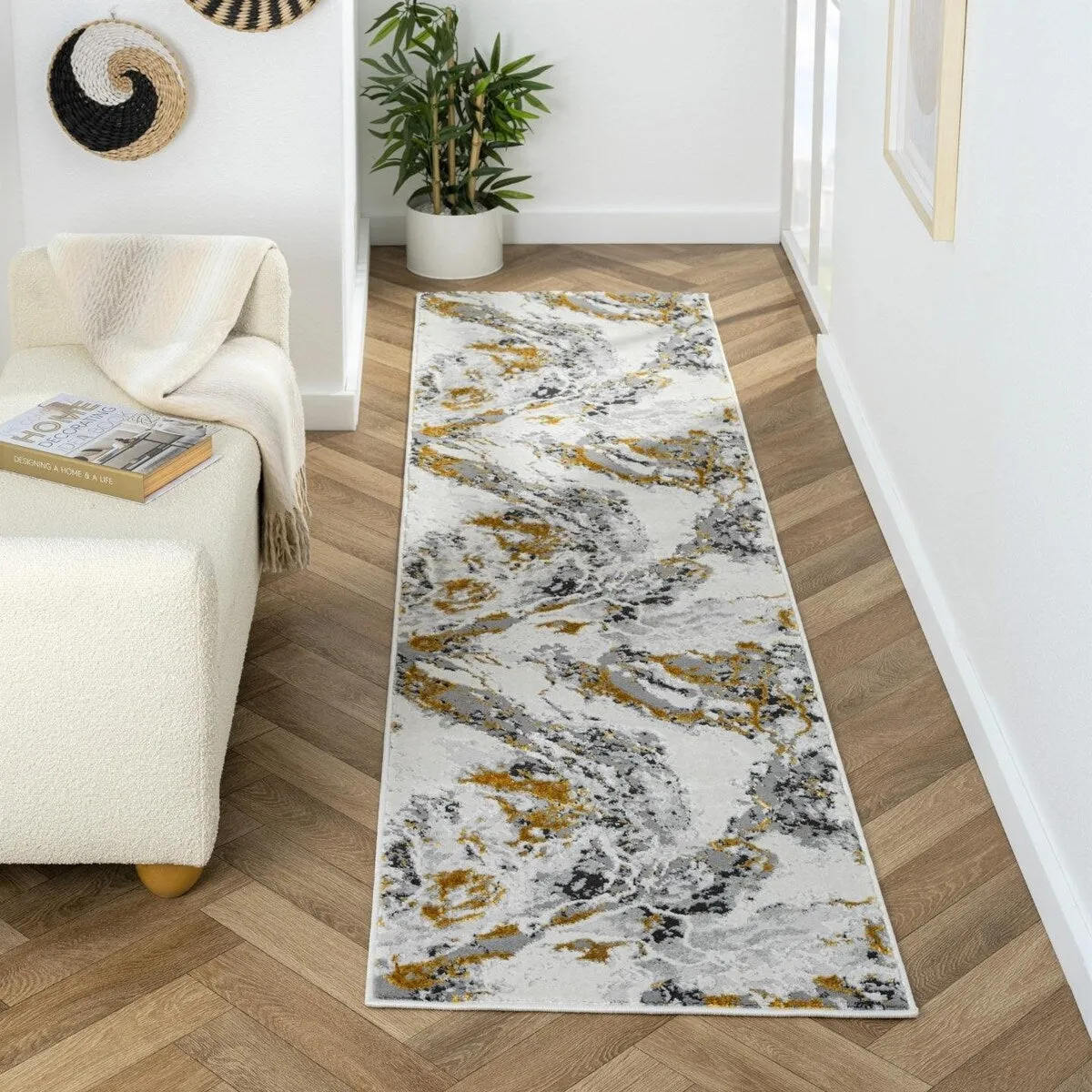Luxe Weavers Abstract Marble Area Rug. Indoor Carpet