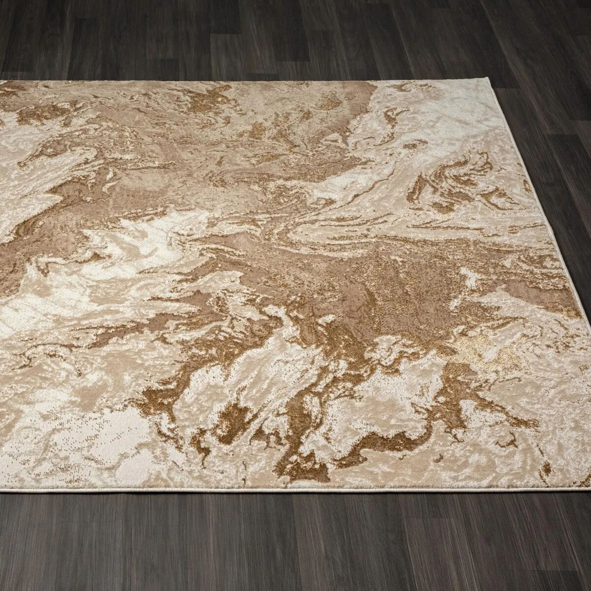 Luxe Weavers Marble Abstract Area Rug. Non-Shedding Carpet